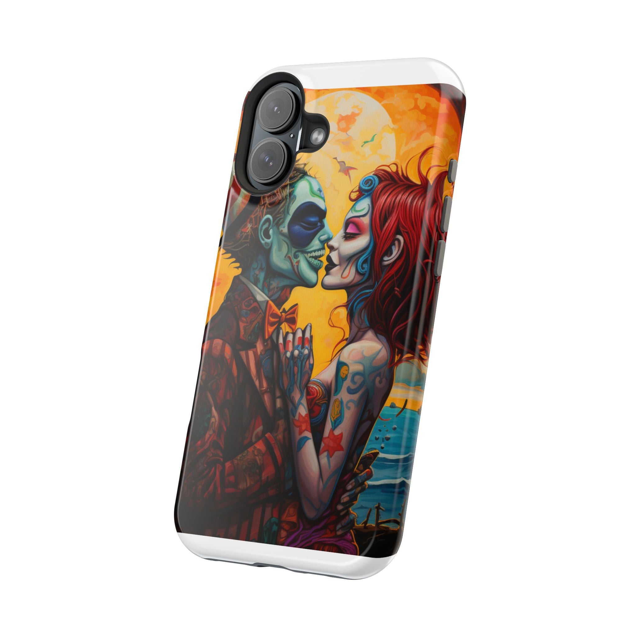 Magnetic Phone Cases - Spooky Lovers Art, Halloween Gifts, Unique Phone Covers, Artistic Phone Accessories, Colorful iPhone Cases