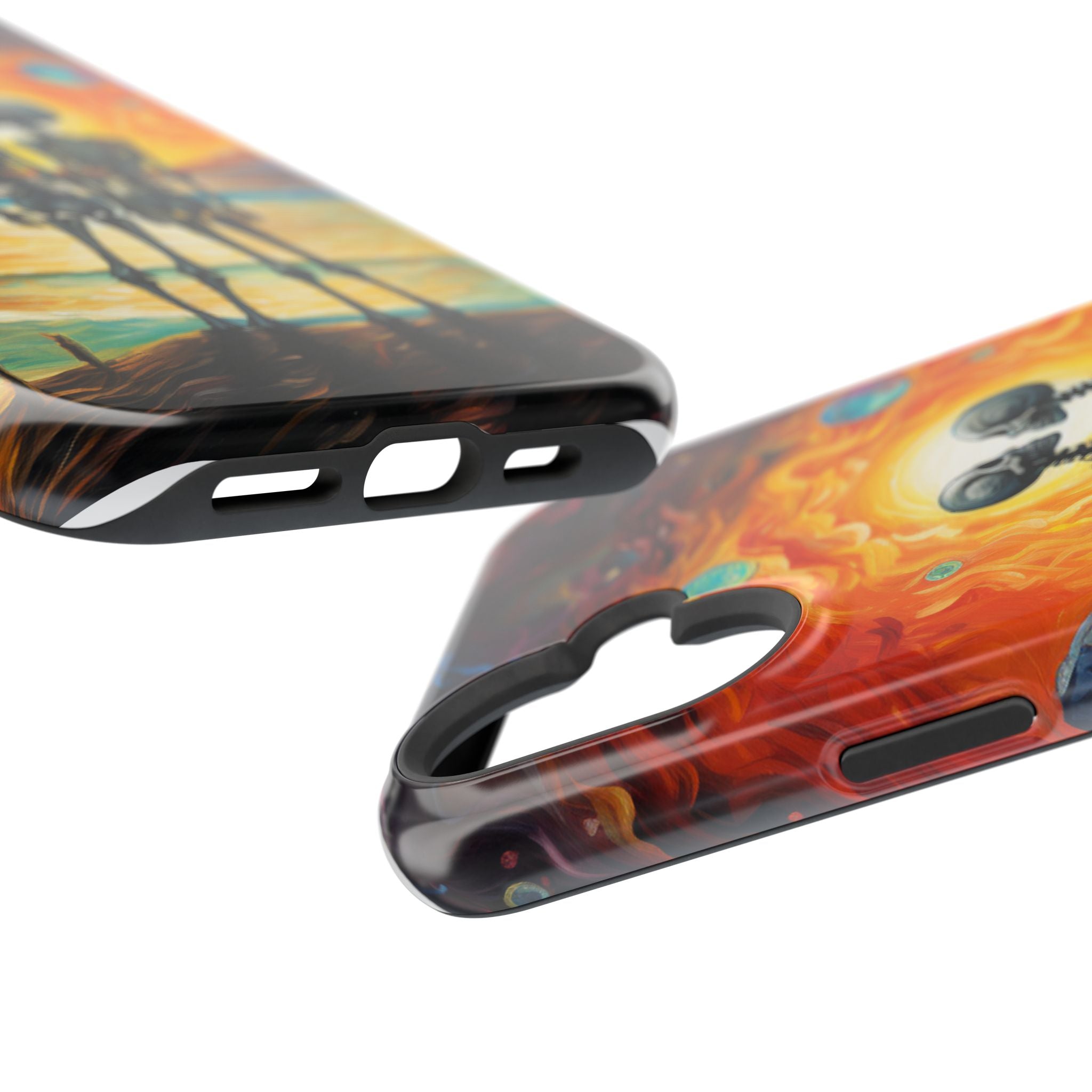 Skeleton Couple Sunset Phone Case | Magnetic Impact-Resistant Case