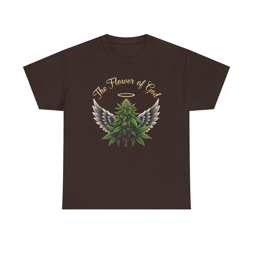 The Flower of God Angel Wings Cannabis Tee — 420 Stoner Graphic T-Shirt