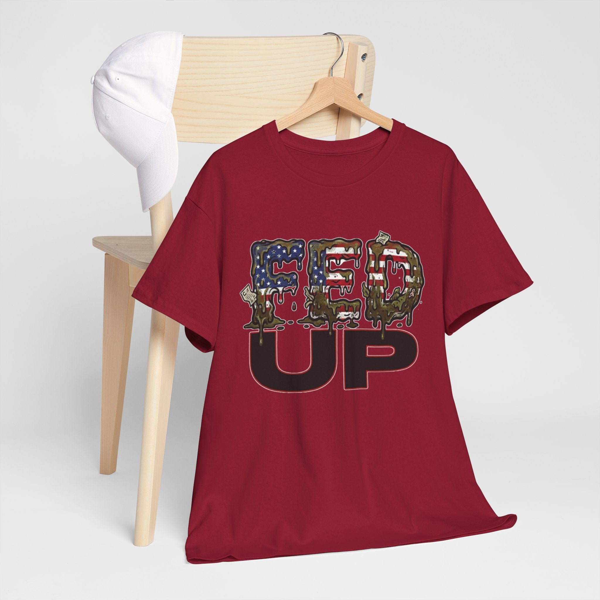 Fed Up with the Fed Slop Tee — Patriotic Military Graphic Shirt