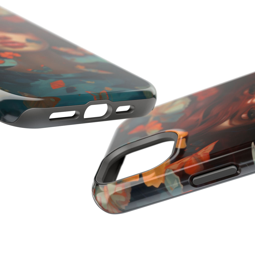 Artistic Butterfly Portrait Phone Case for iPhone & Android — Magnetic Impact-Resistant