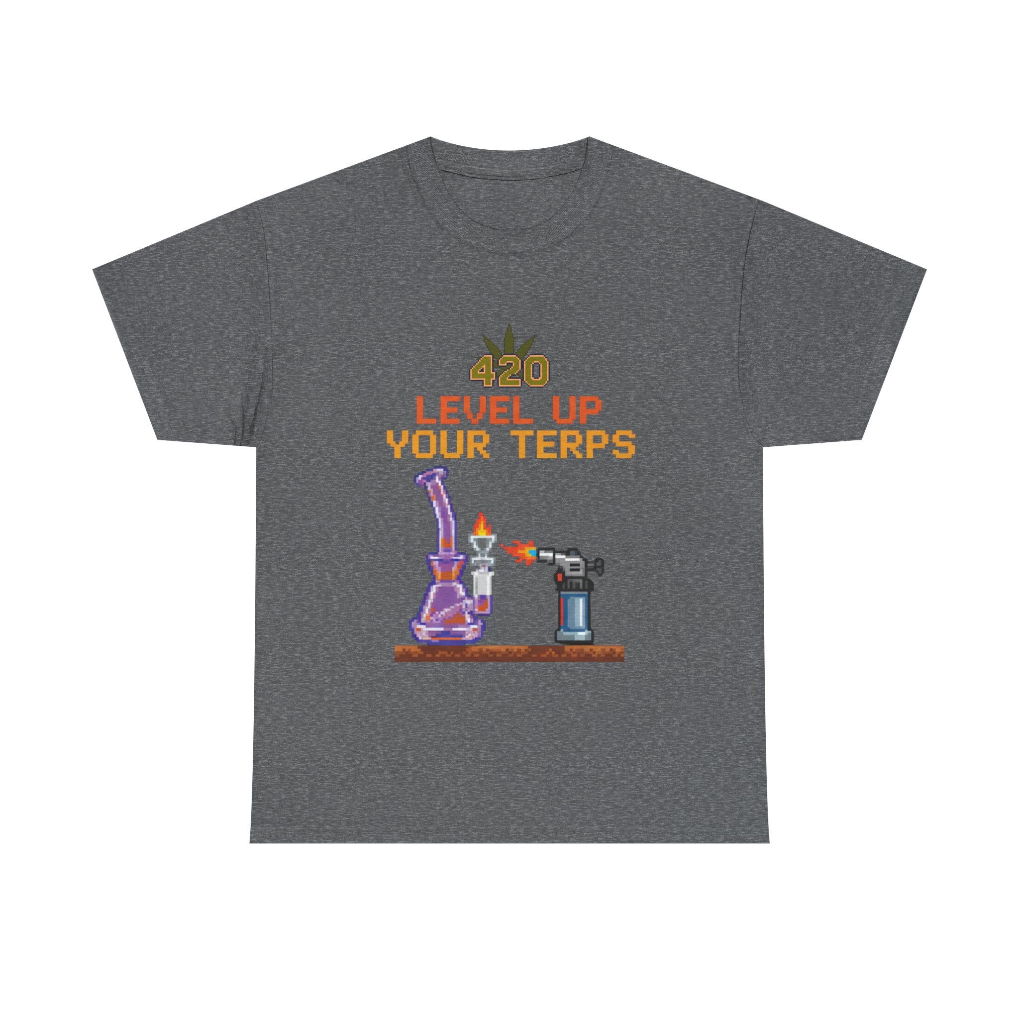 420 Level Up Your Terps Dab Rig Tee | 8-Bit Stoner Gamer Nostalgia