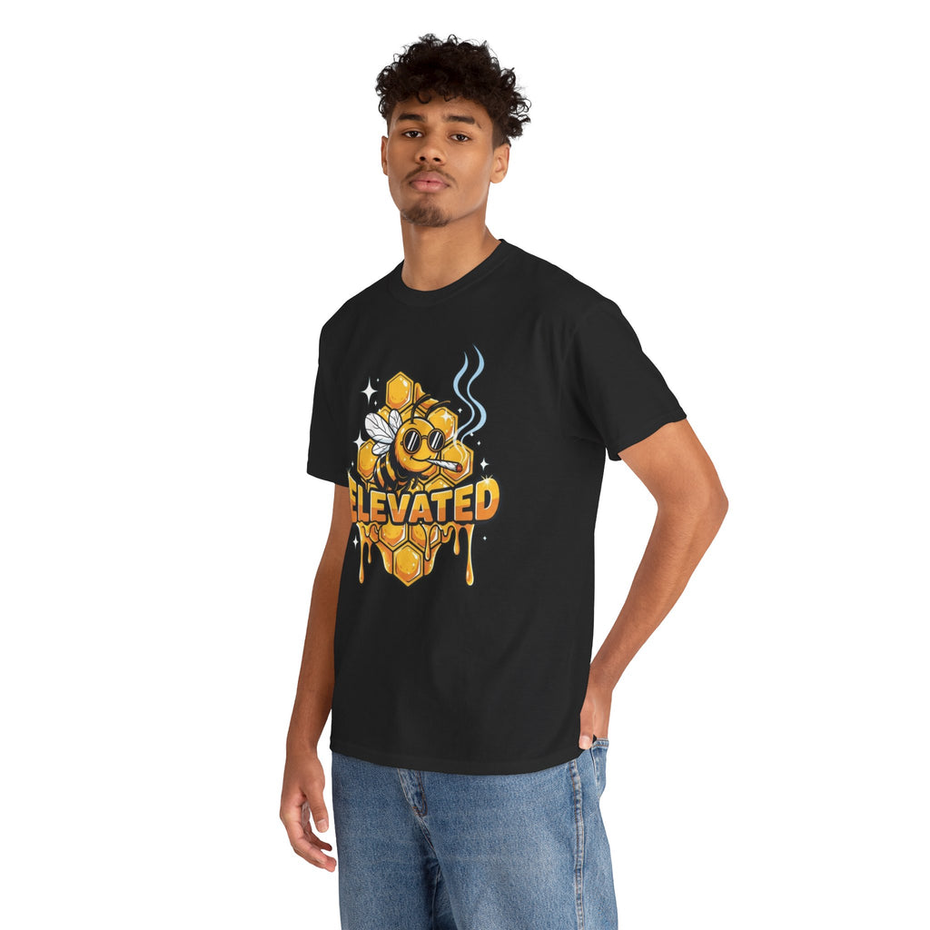 Bee Elevated Graphic Tee | Honeycomb Drip Stoner Shirt