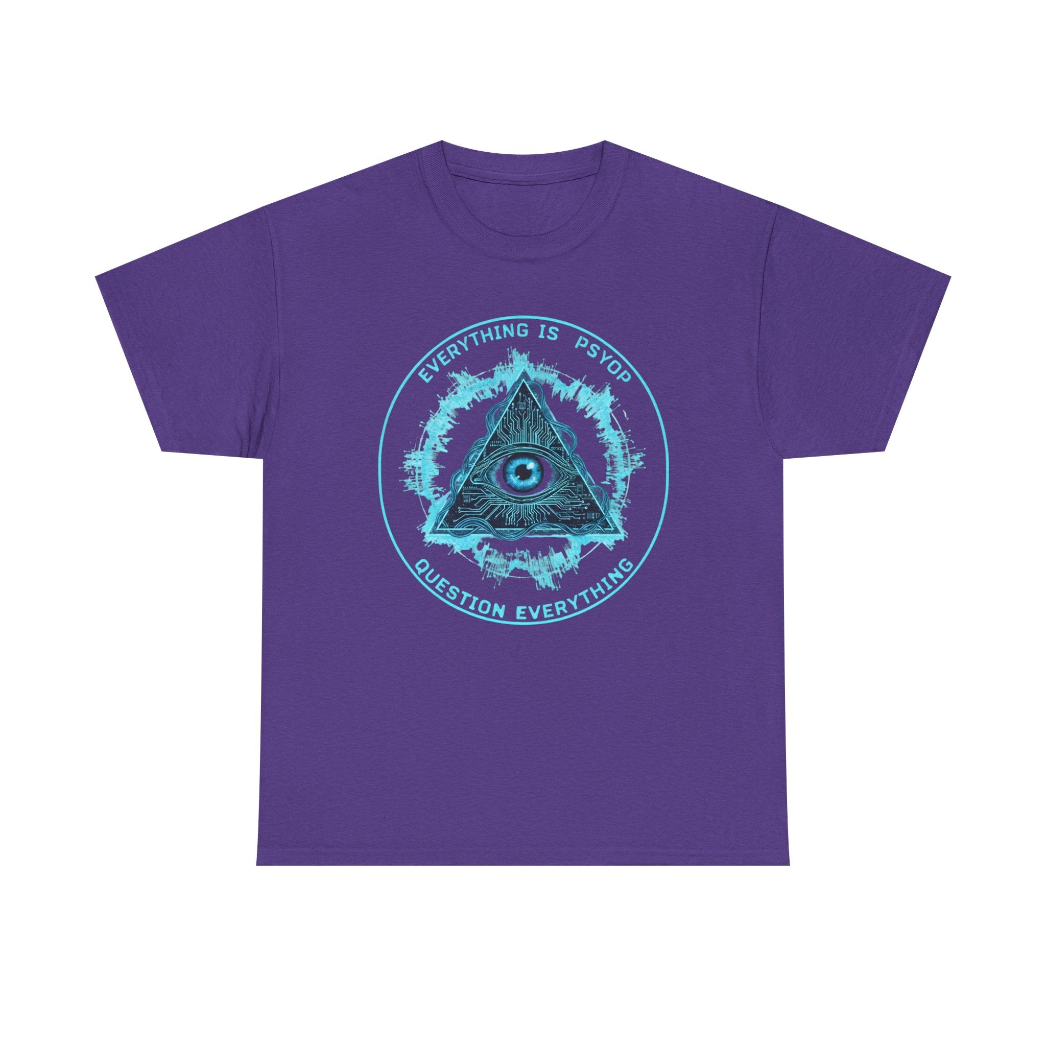 Everything Is A PsyOp T Shirt Conspiracy All Seeing Eye Pyramid Question Everything Tee