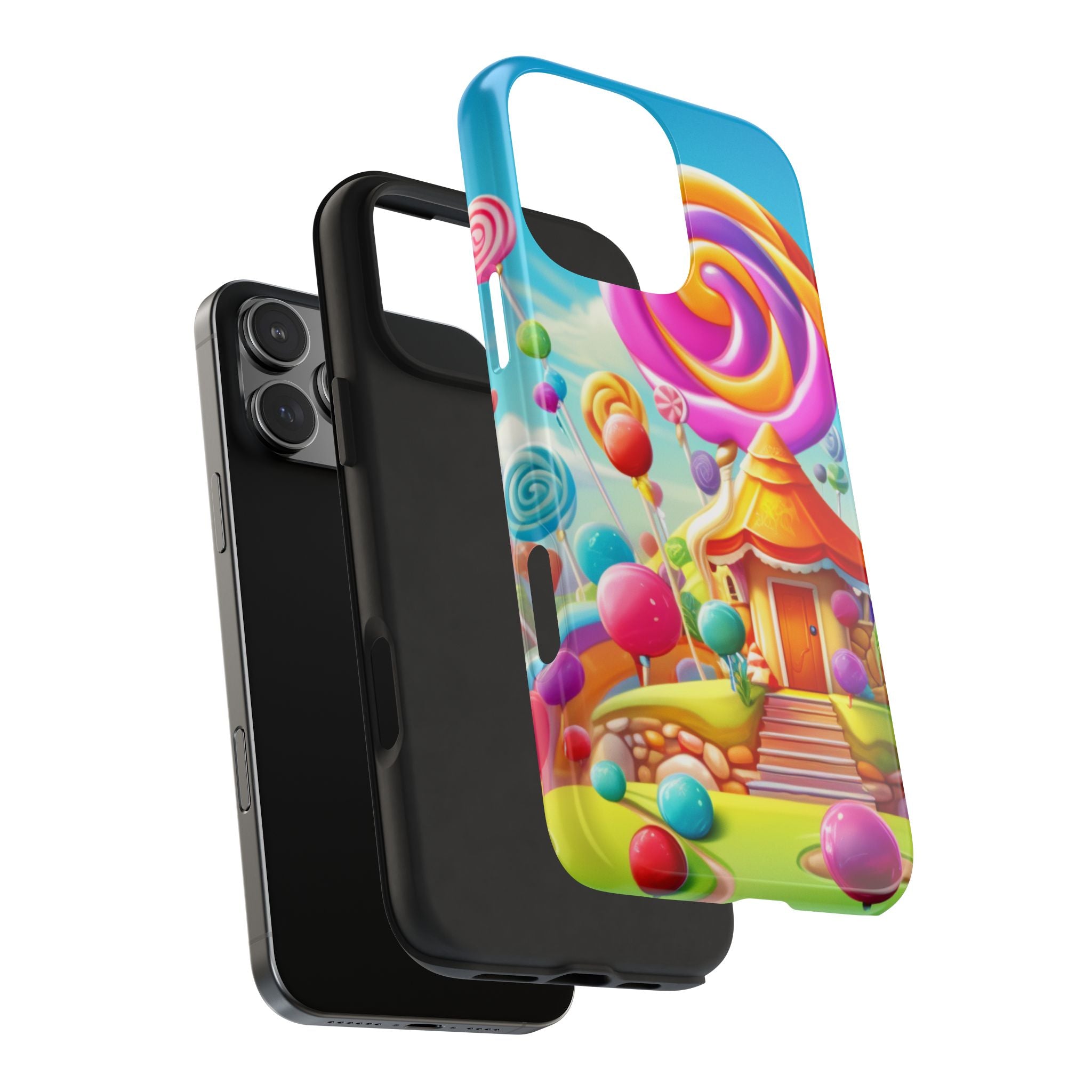Colorful Candyland Phone Case- Tough Protective Cover, Fun Gift, Unique Accessory for Kids, Teens, Phone Accessories, Birthday Gift