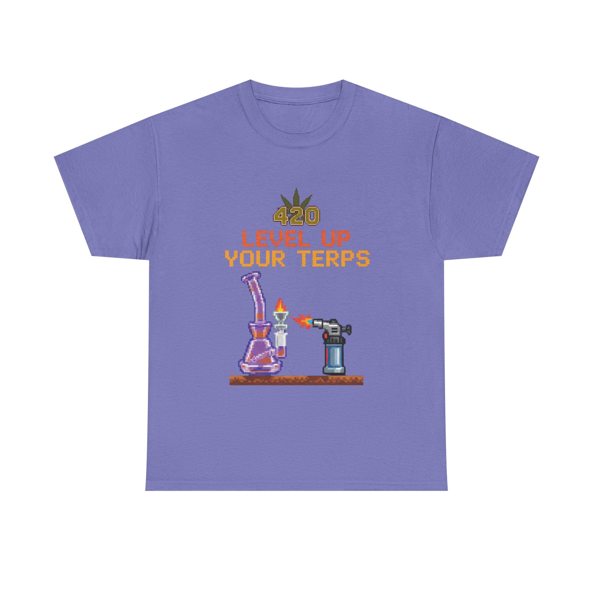420 Level Up Your Terps Dab Rig Tee | 8-Bit Stoner Gamer Nostalgia