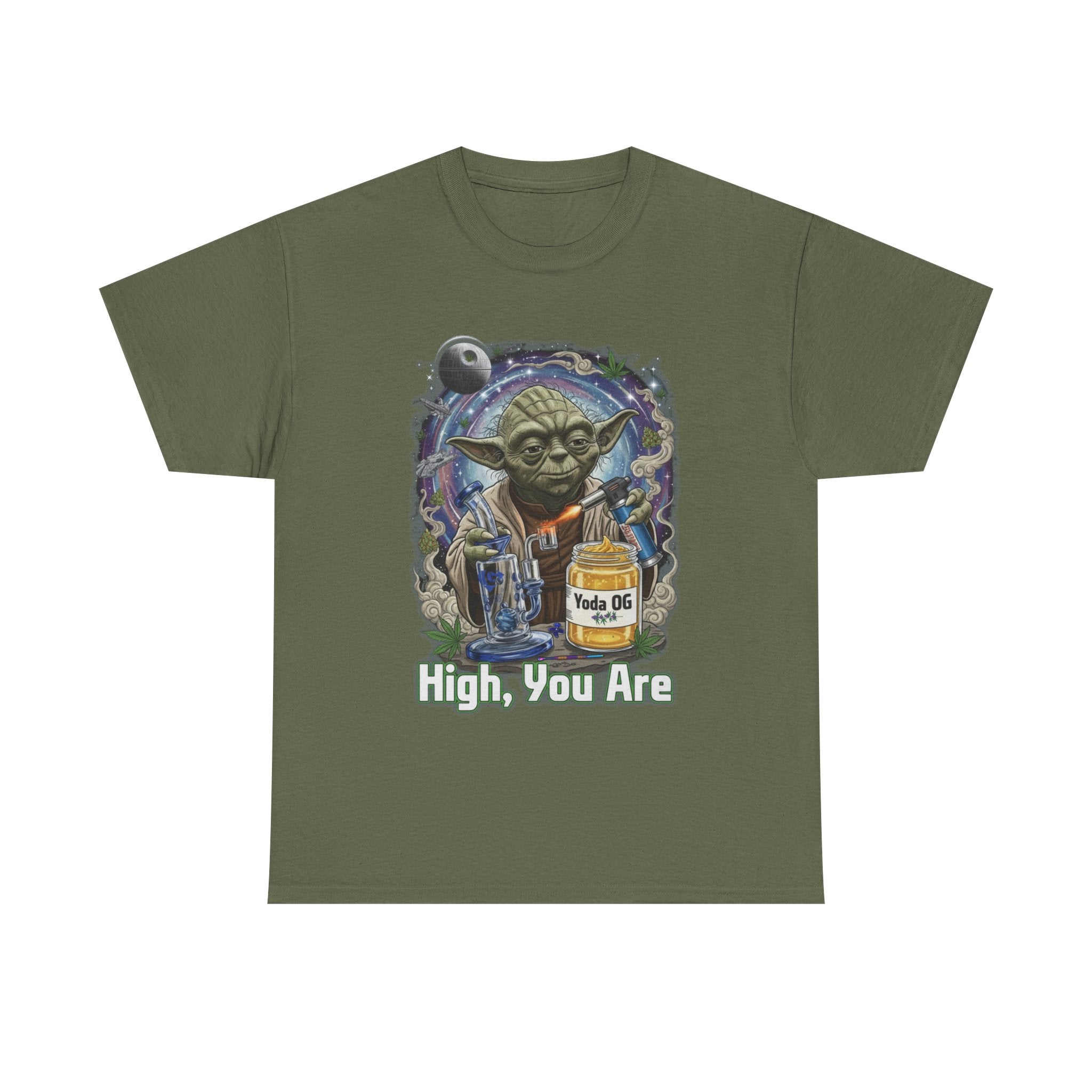 High You Are Space Wizard Tee | 420 Stoner Parody, Retro Nostalgic Graphic