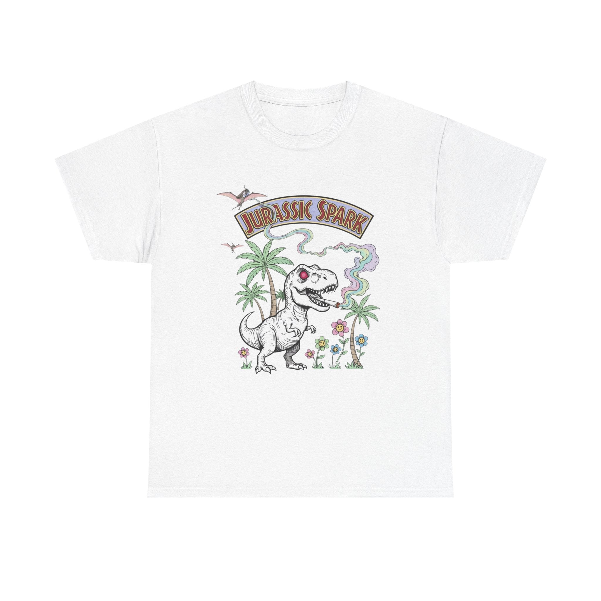 Jurassic Spark Stoner T-Shirt, Funny T-rex 420 Tee