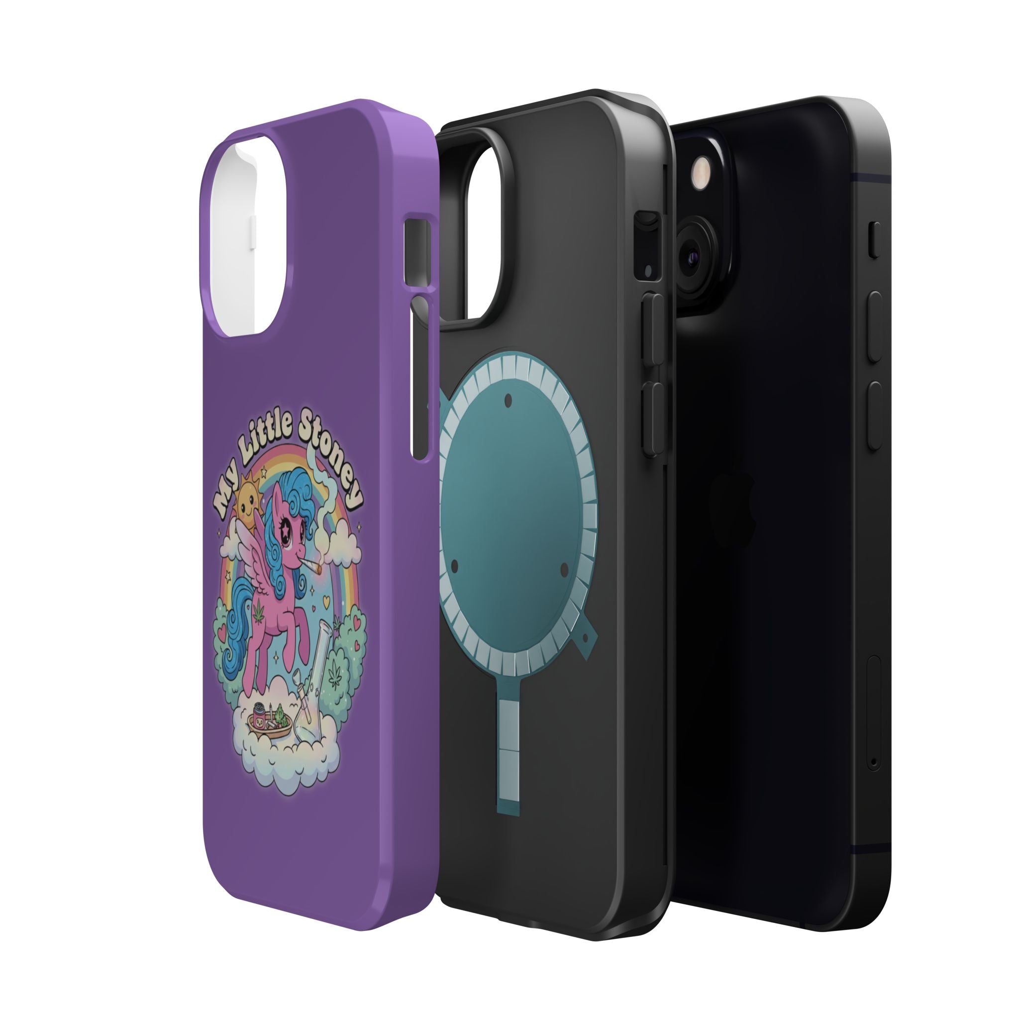 My Little Stoney Phone Case — Cute Rainbow Pony Magnetic Impact-Resistant Case for iPhone and Android