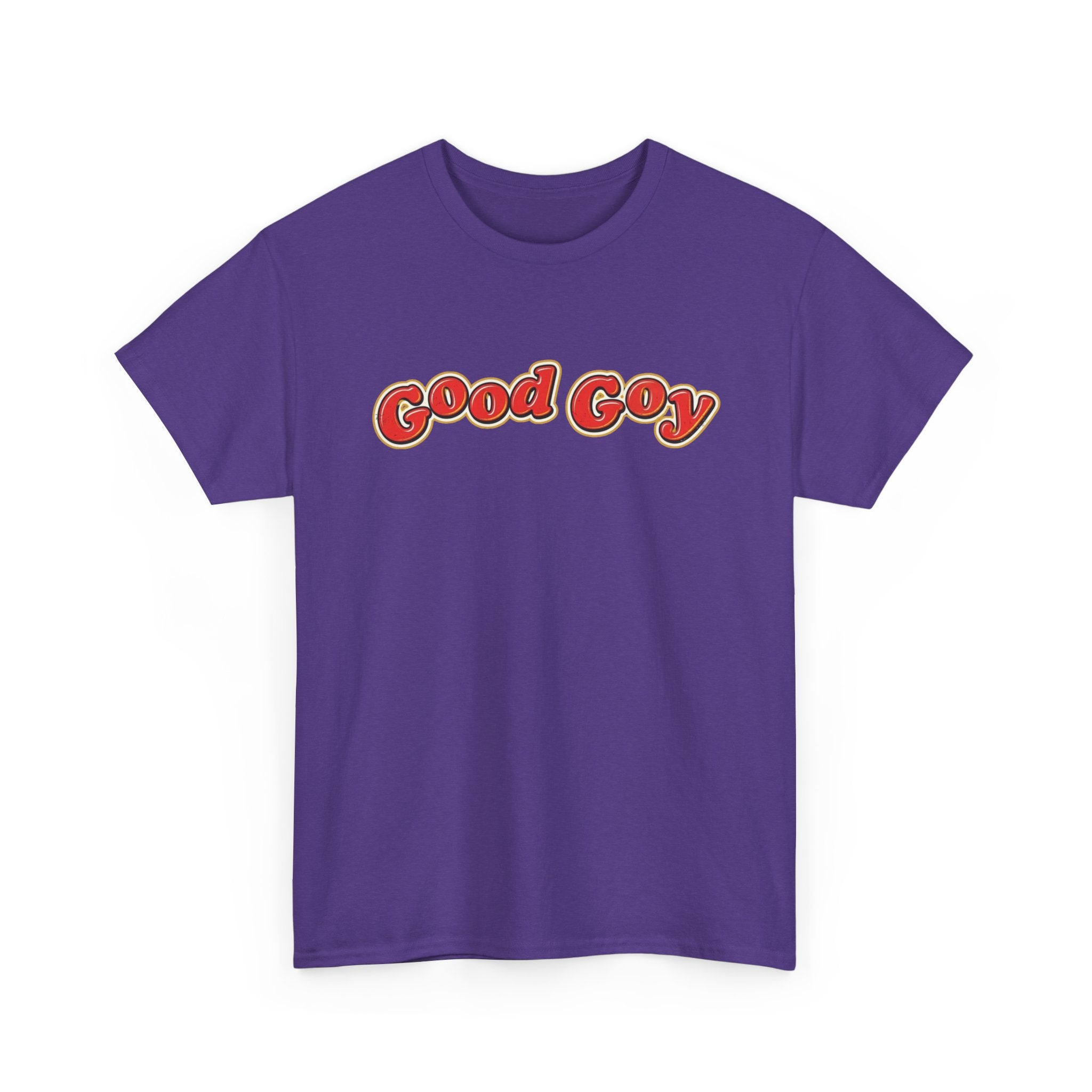 Good Goy Retro Bubble Letter T-Shirt | Nostalgic Parody Design