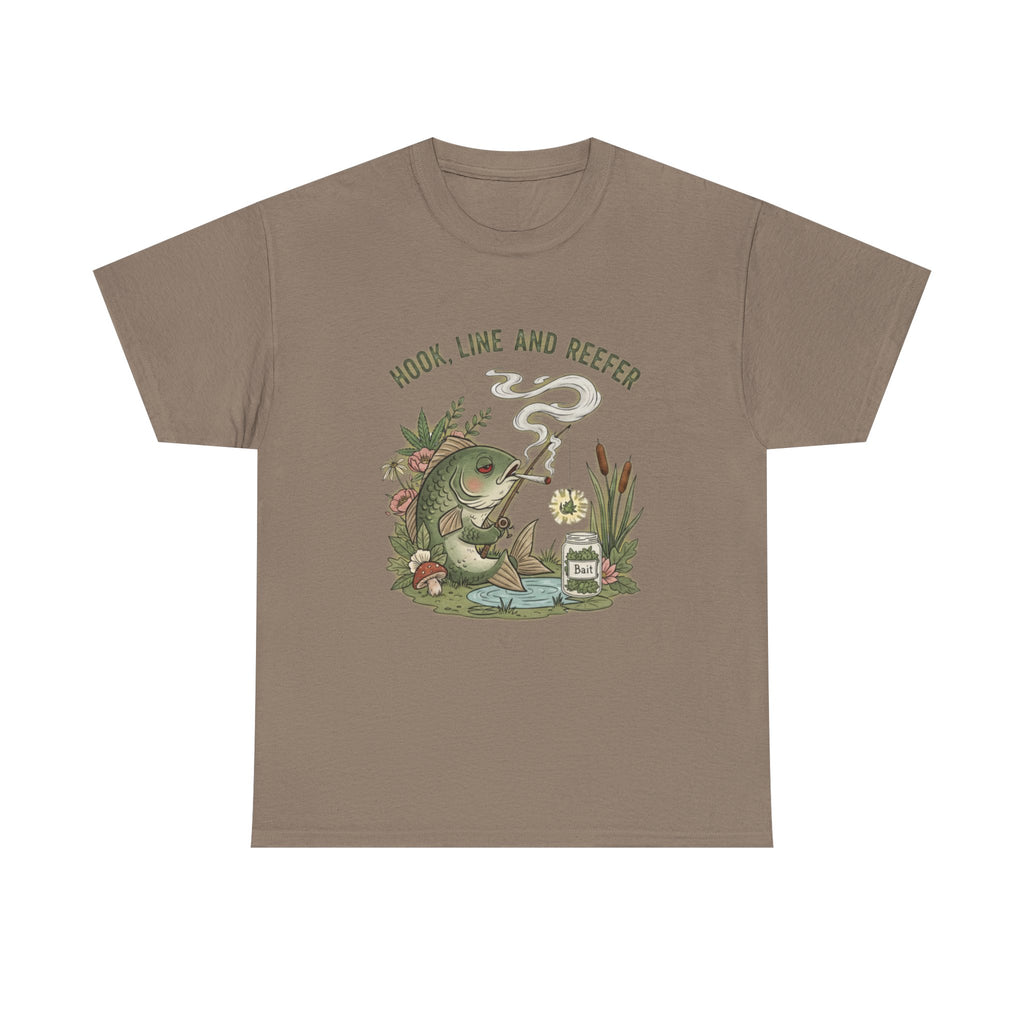 Hook, Line and Reefer Stoner Fishing Tee