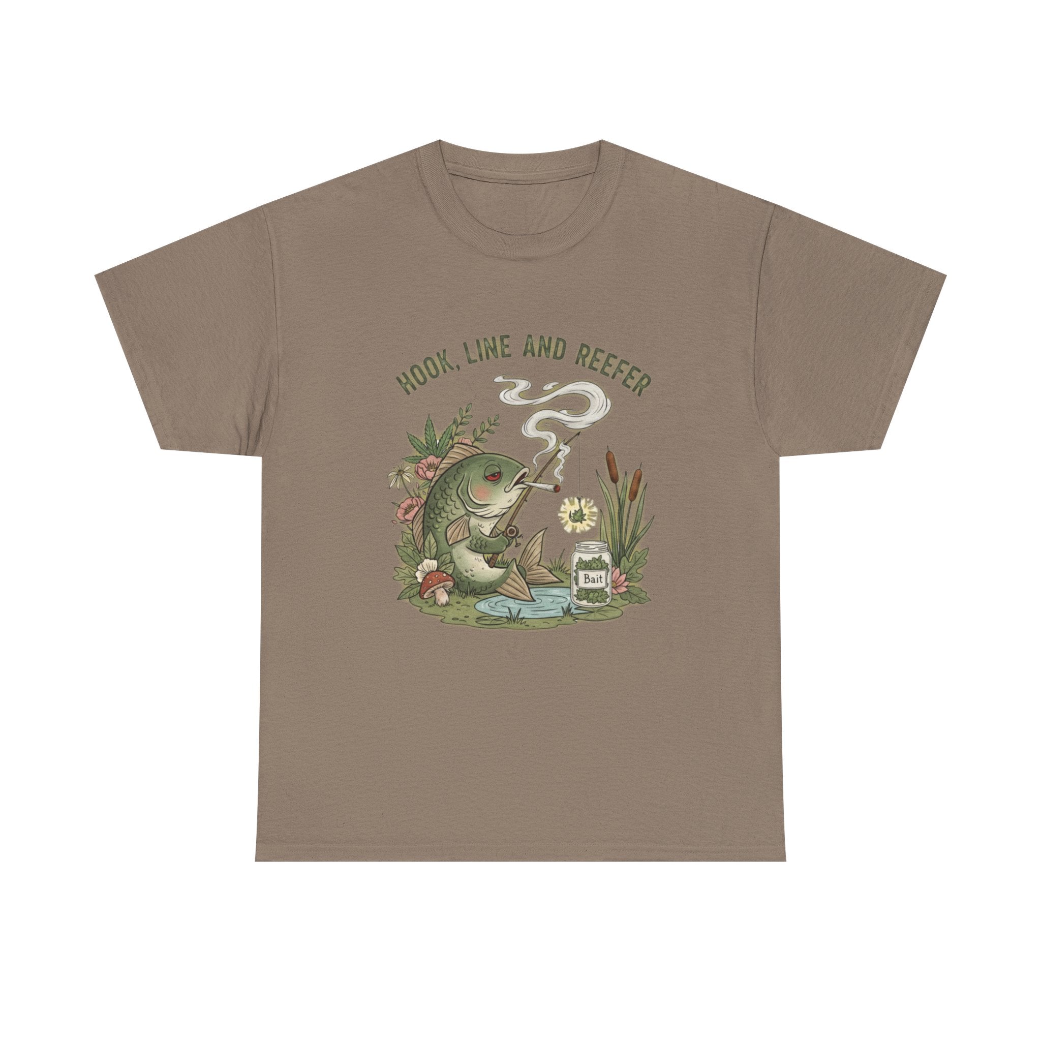 Hook, Line and Reefer Stoner Fishing Tee