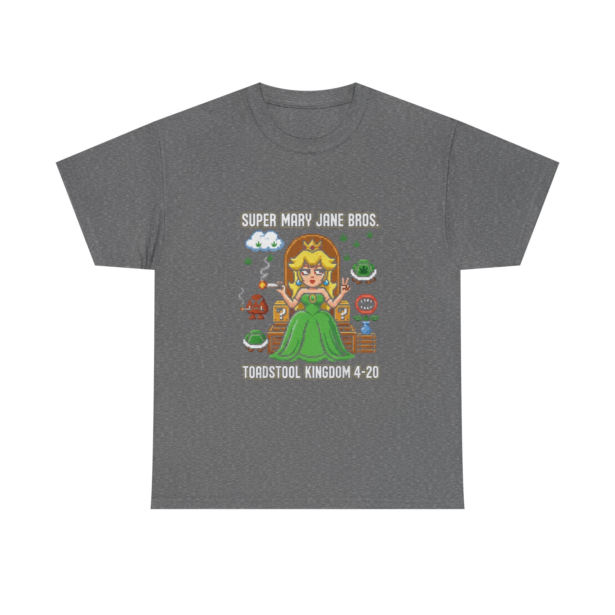 Super Mary Jane Bros Princess Mushroom Tee | Toadstool Kingdom 4-20 Nostalgic Gamer Shirt
