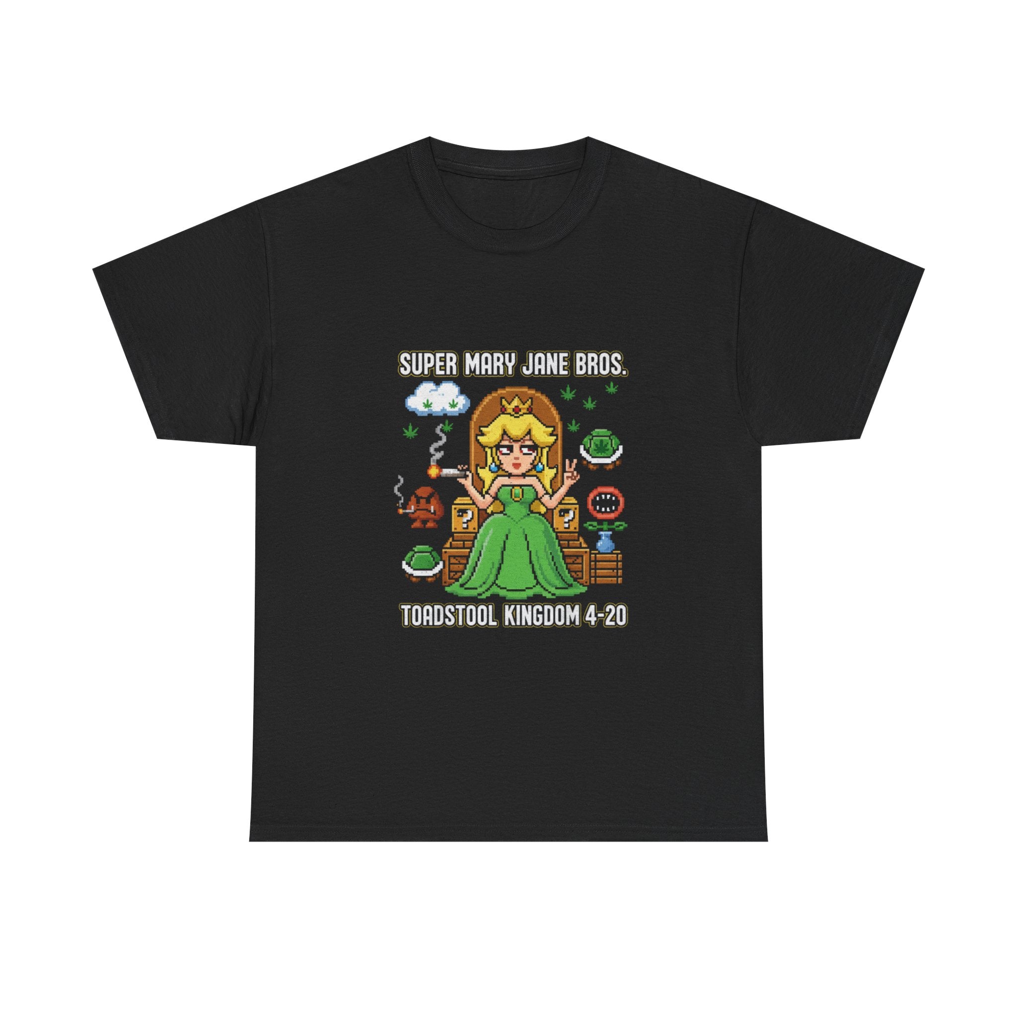 Super Mary Jane Bros Princess Mushroom Tee | Toadstool Kingdom 4-20 Nostalgic Gamer Shirt