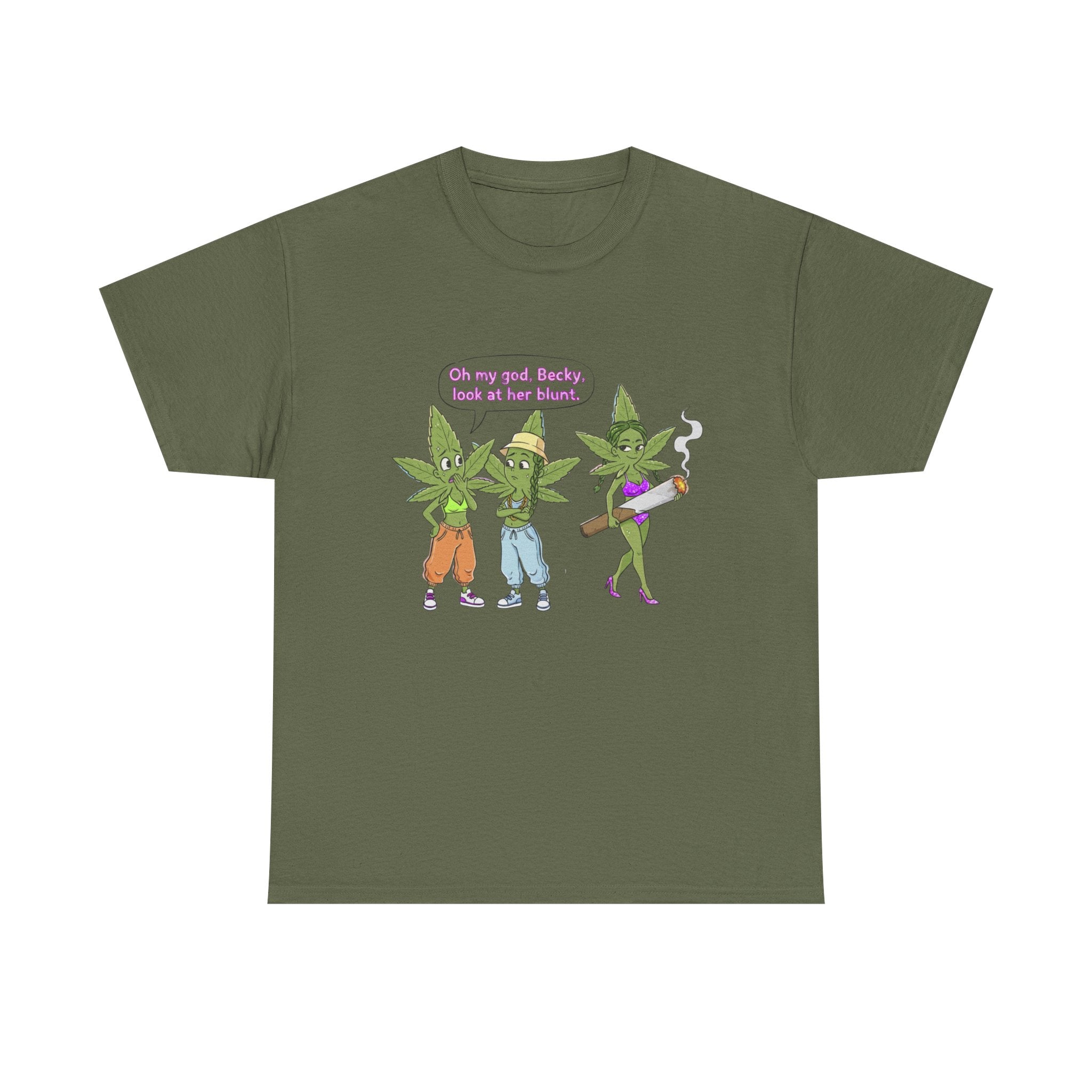 Look at her Blunt- Parody Weed Stoner Hip Hop Tee, Funny 90s Shirt