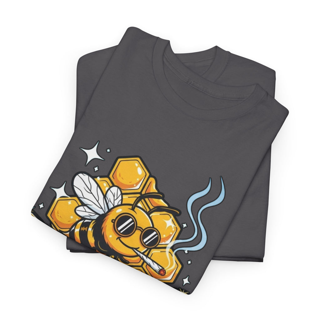 Bee Elevated Graphic Tee | Honeycomb Drip Stoner Shirt