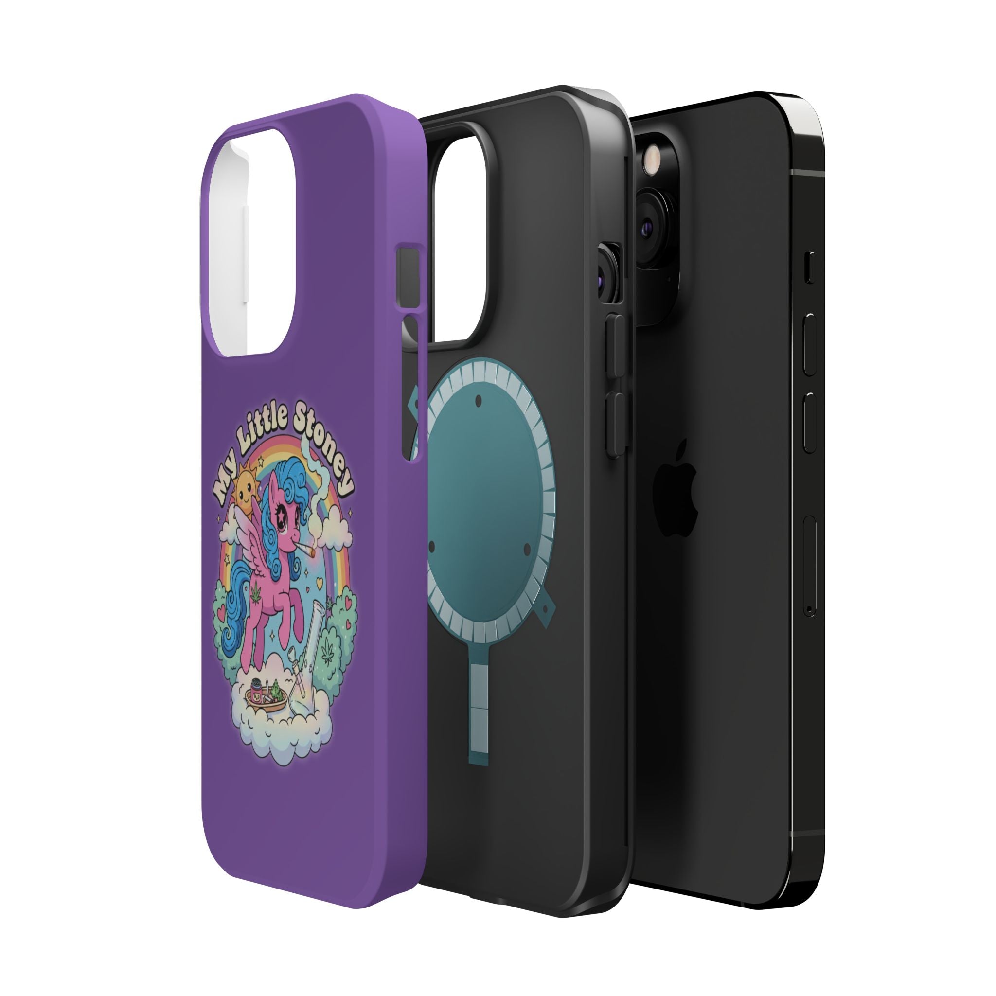 My Little Stoney Phone Case — Cute Rainbow Pony Magnetic Impact-Resistant Case for iPhone and Android