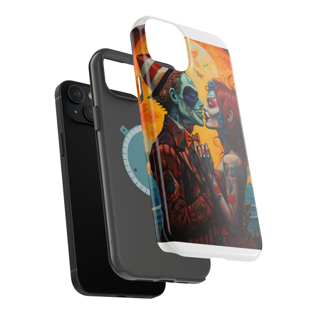 Magnetic Phone Cases - Spooky Lovers Art, Halloween Gifts, Unique Phone Covers, Artistic Phone Accessories, Colorful iPhone Cases