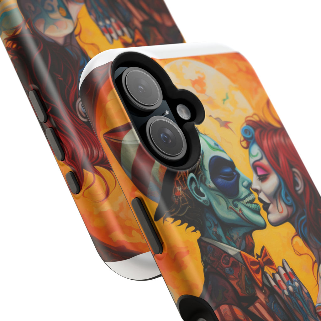 Magnetic Phone Cases - Spooky Lovers Art, Halloween Gifts, Unique Phone Covers, Artistic Phone Accessories, Colorful iPhone Cases
