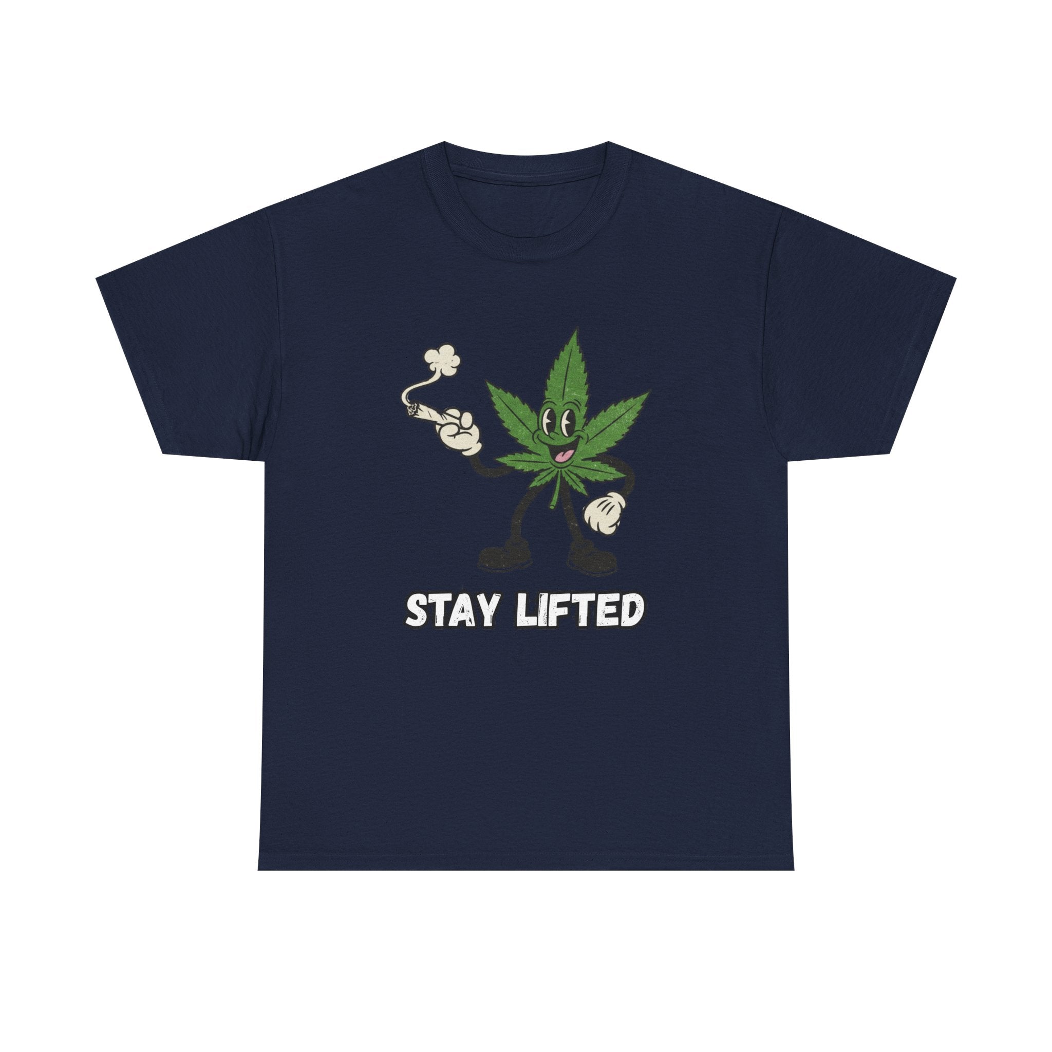 Stay Lifted Herb Leaf Tee | Funny 420 Graphic Shirt
