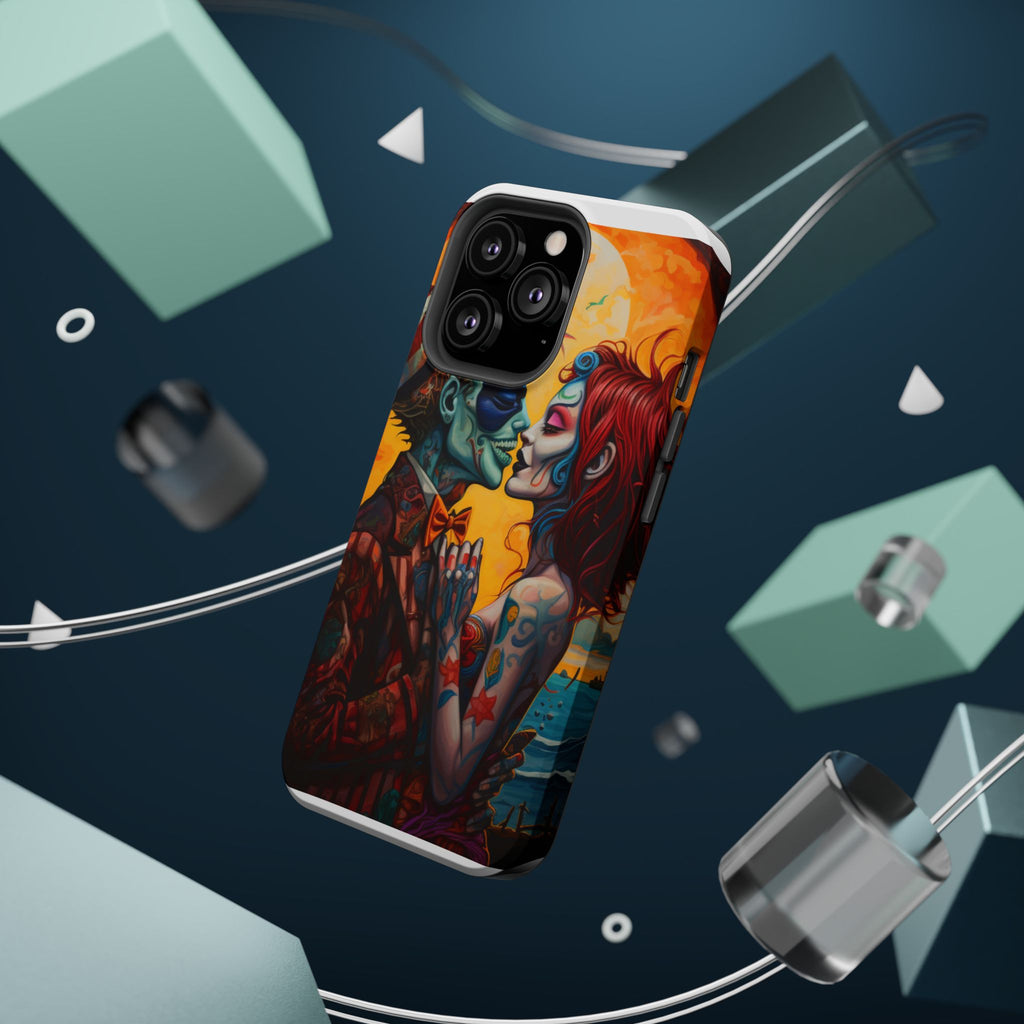 Magnetic Phone Cases - Spooky Lovers Art, Halloween Gifts, Unique Phone Covers, Artistic Phone Accessories, Colorful iPhone Cases