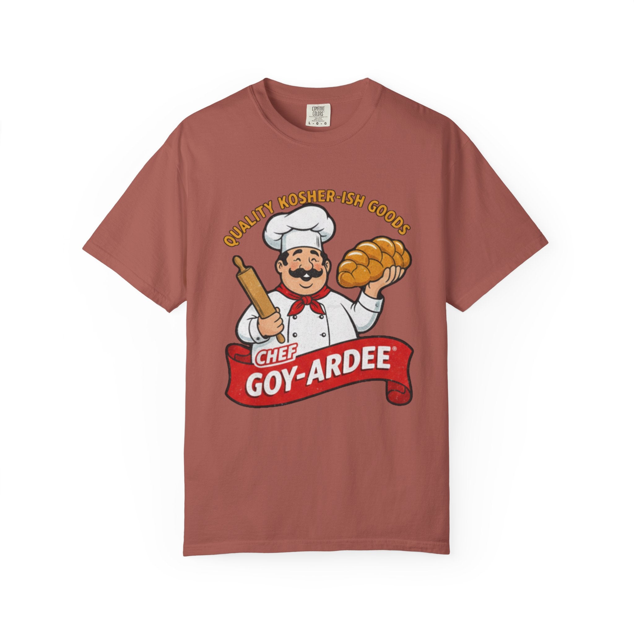 Chef Goy-Ardee graphic T-Shirt | Vintage Cartoon Baker Logo
