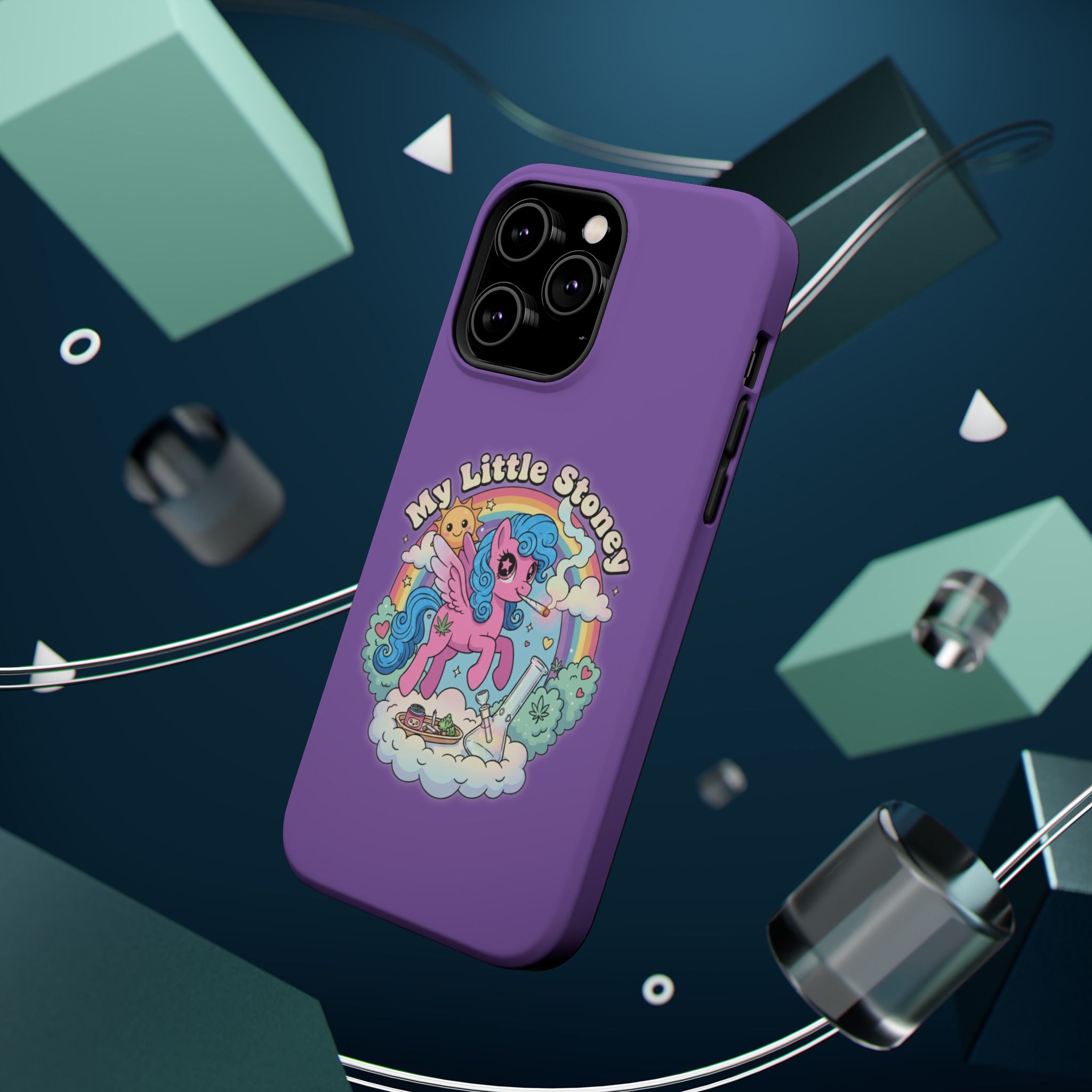 My Little Stoney Phone Case — Cute Rainbow Pony Magnetic Impact-Resistant Case for iPhone and Android