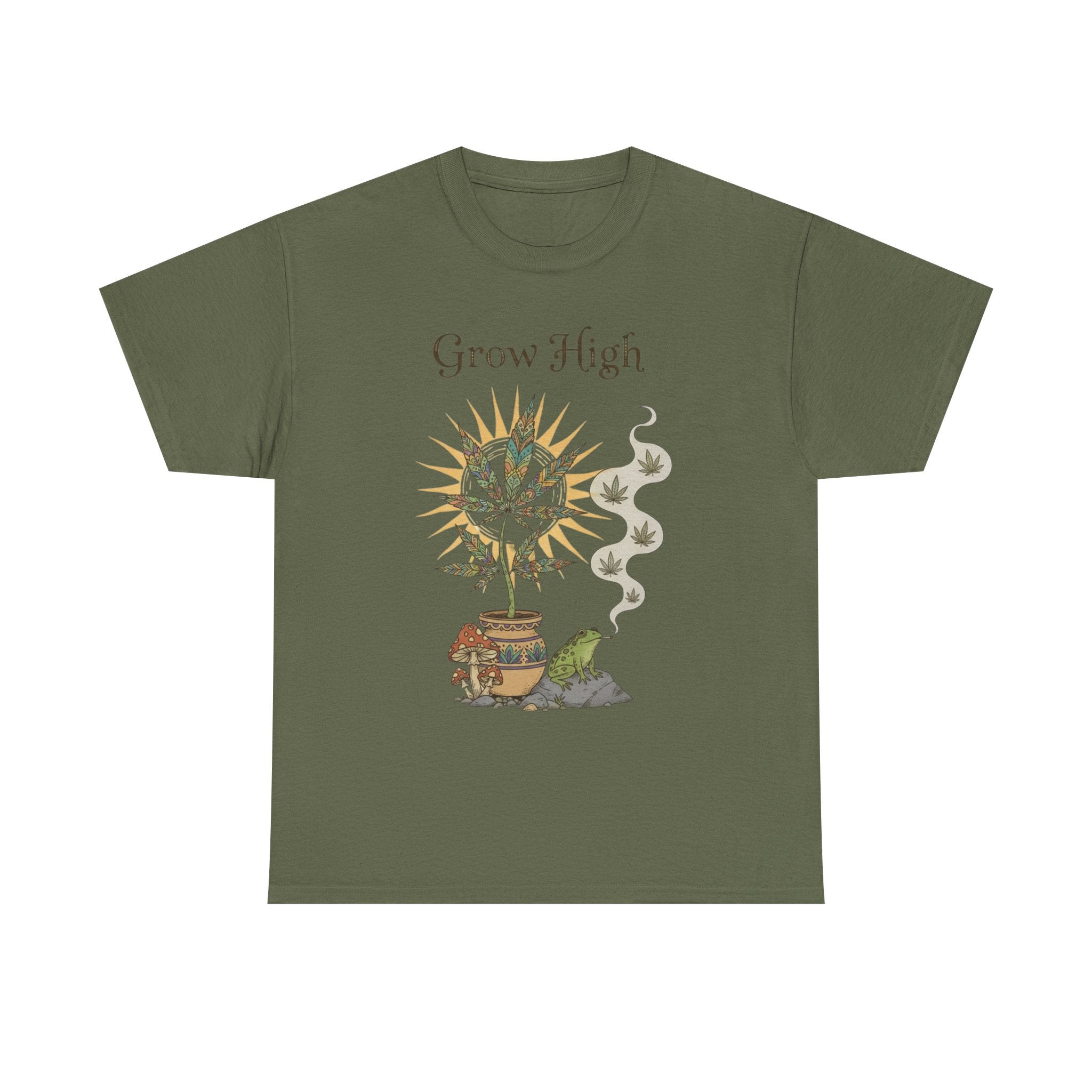 Grow High 420 Tee- Funny Garden Shirt