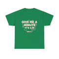 Give Me A Minute Its 419 Funny Stoner T Shirt Retro Neon Smoking Graphic Tee