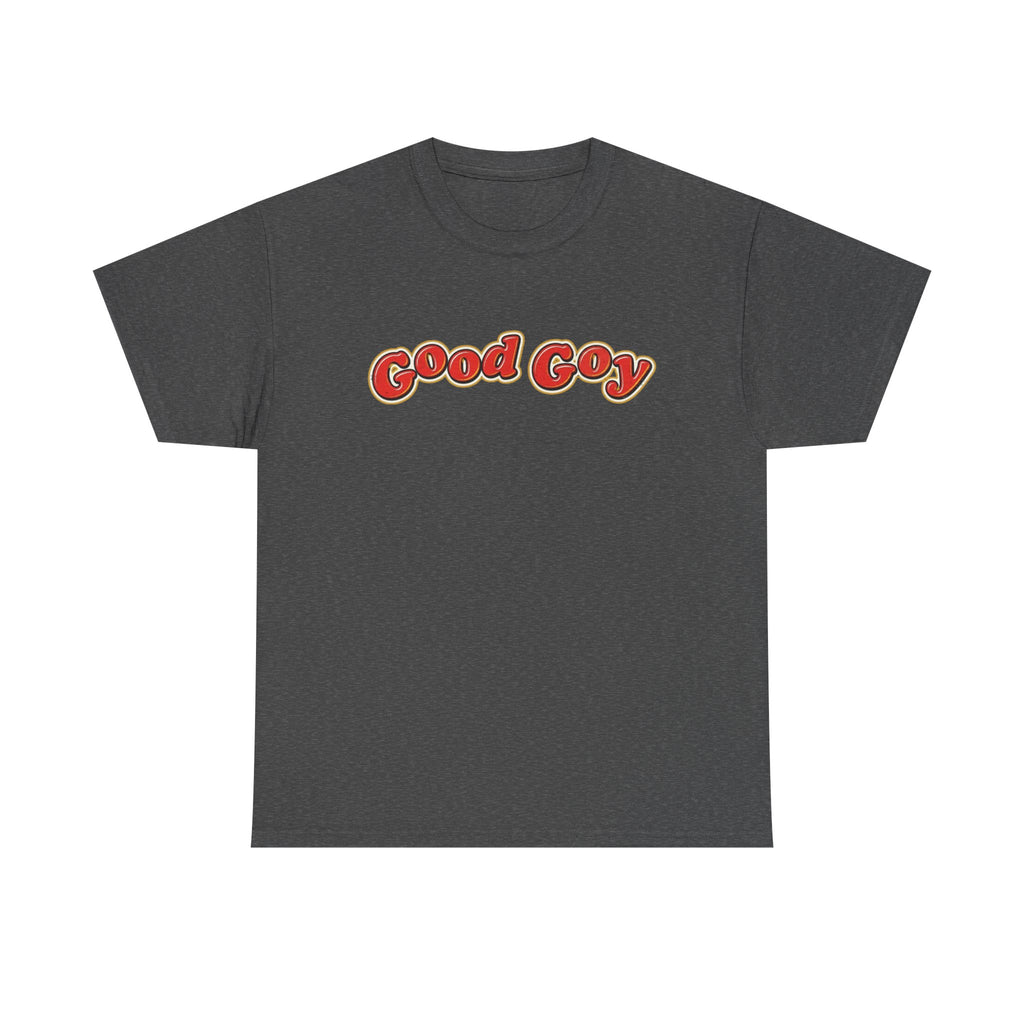 Good Goy Retro Bubble Letter T-Shirt | Nostalgic Parody Design