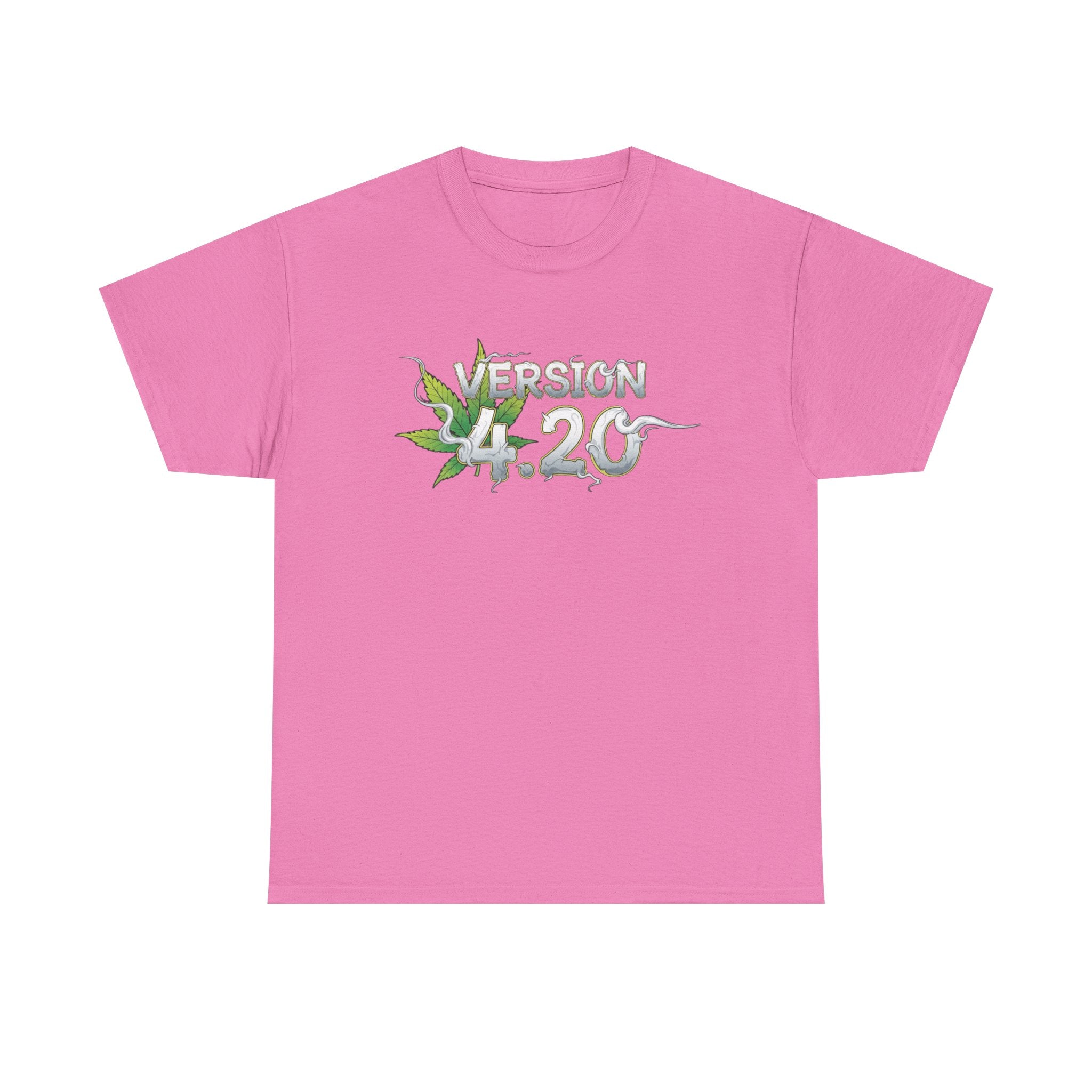 Version 4.20- Leaf Smoke Design T-Shirt | Stoner Humor Tee