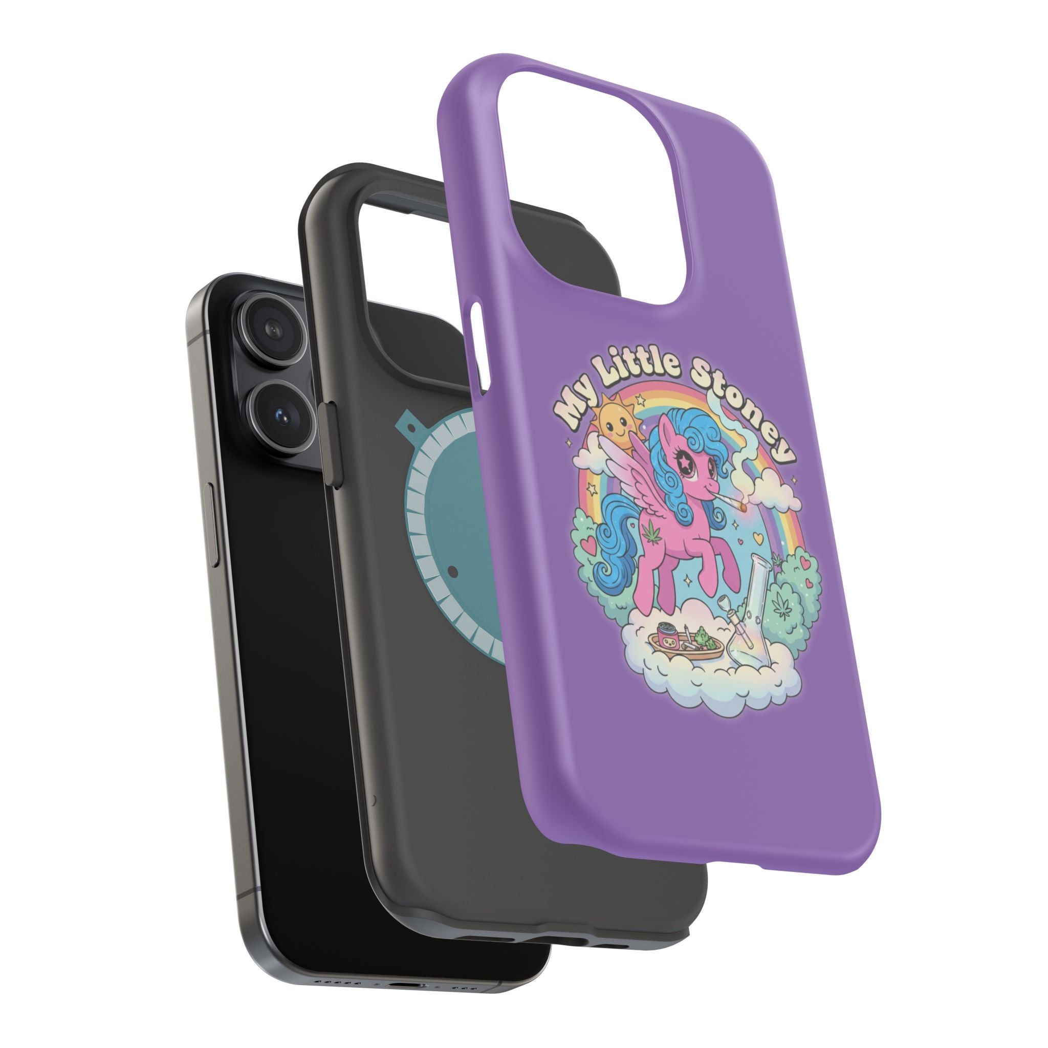 My Little Stoney Phone Case — Cute Rainbow Pony Magnetic Impact-Resistant Case for iPhone and Android