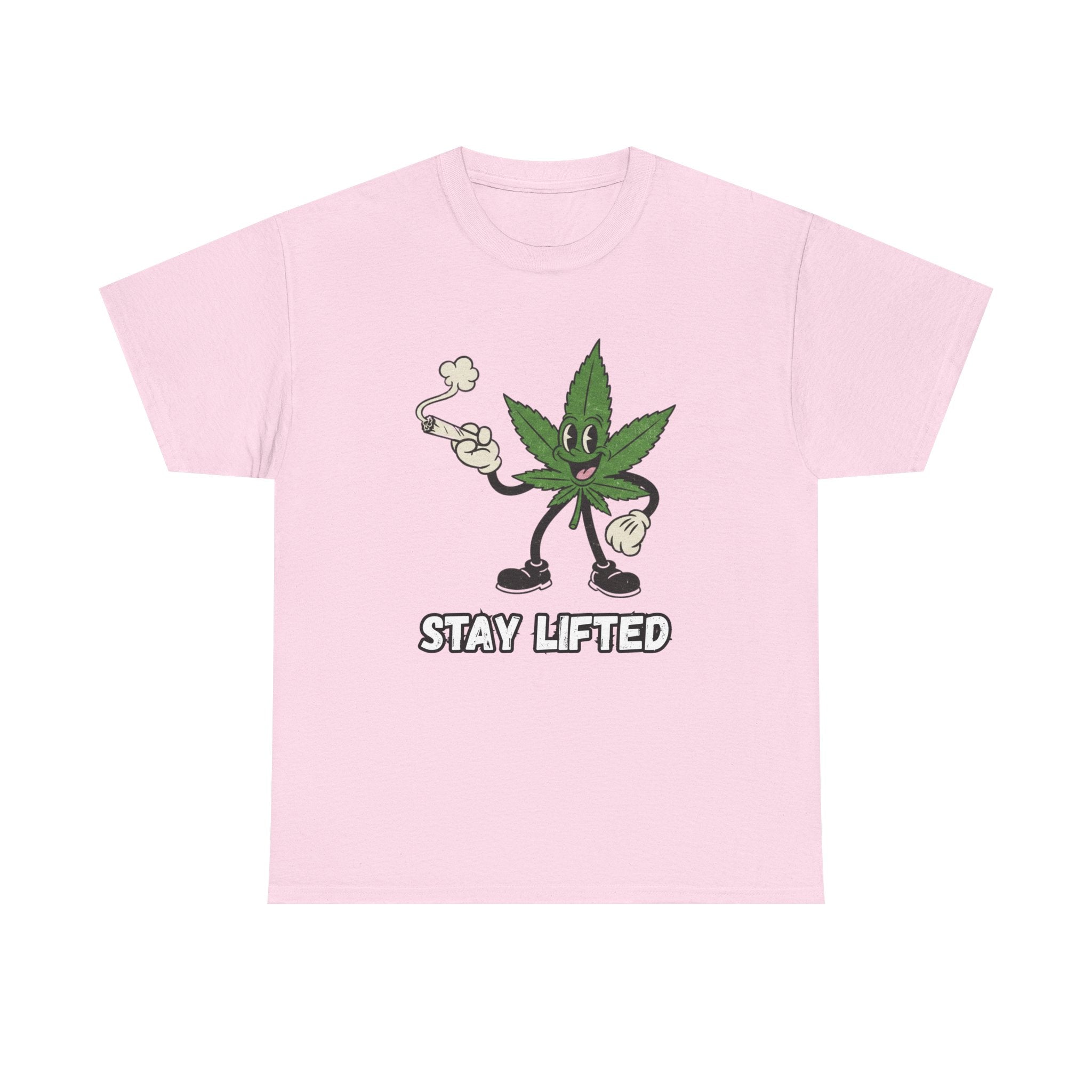 Stay Lifted Herb Leaf Tee | Funny 420 Graphic Shirt
