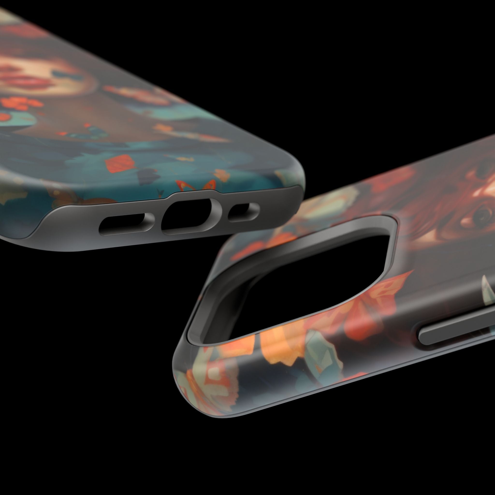 Artistic Butterfly Portrait Phone Case for iPhone & Android — Magnetic Impact-Resistant