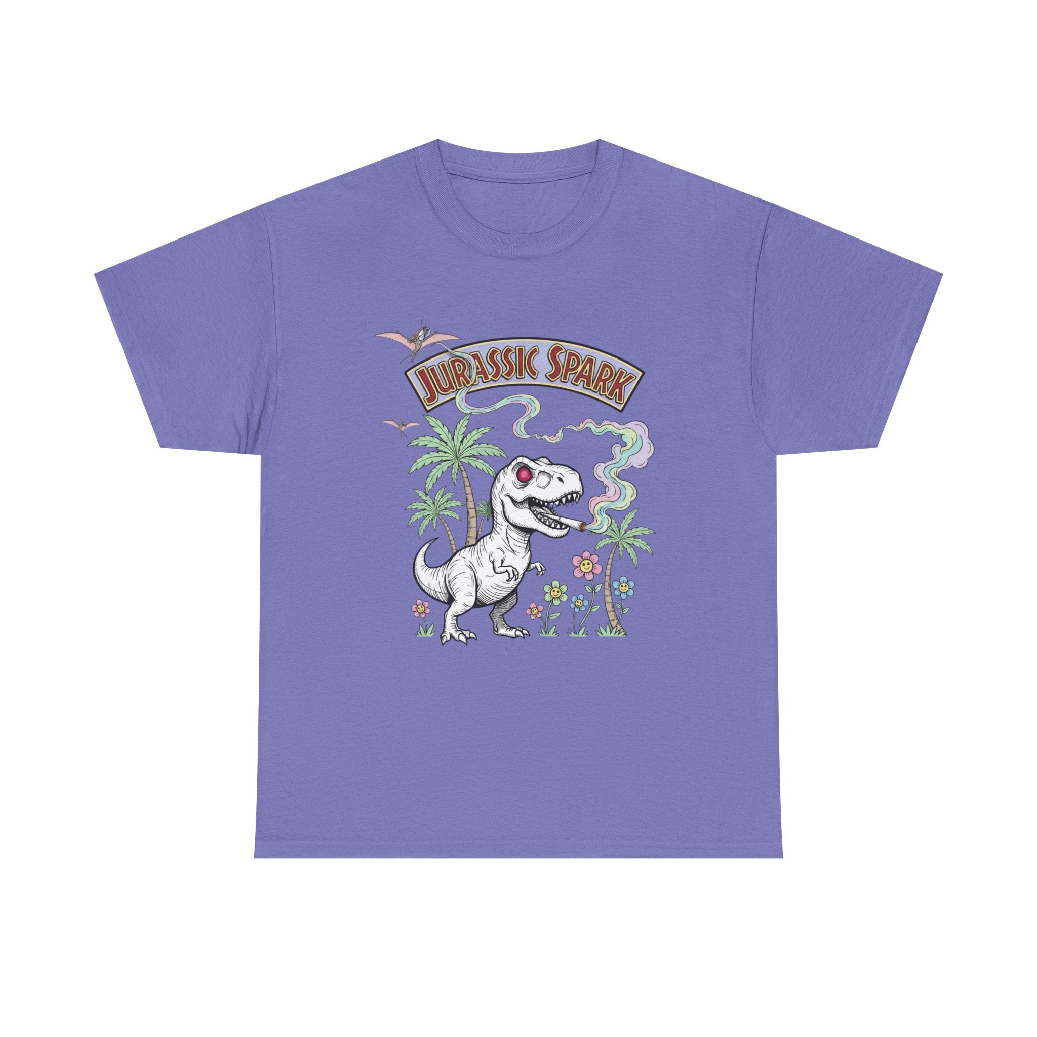 Jurassic Spark Stoner T-Shirt, Funny T-rex 420 Tee