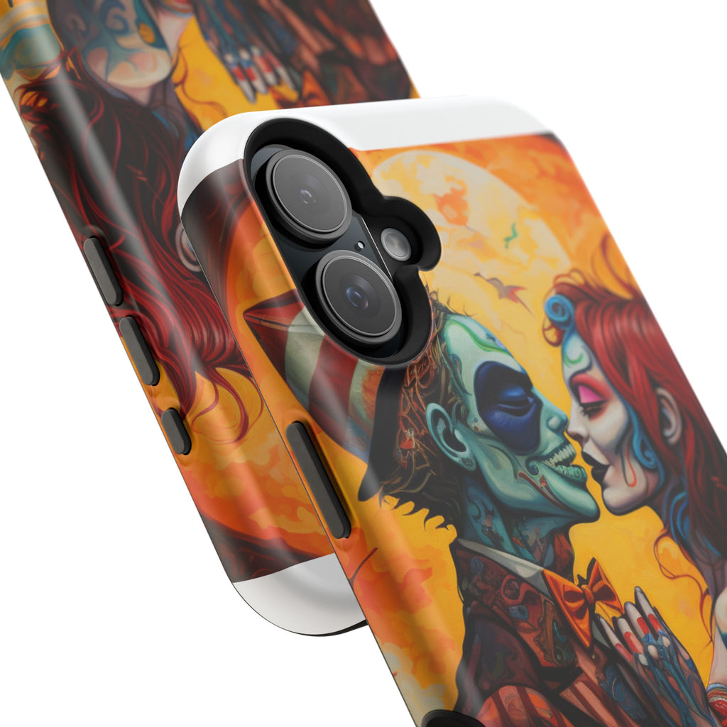Magnetic Phone Cases - Spooky Lovers Art, Halloween Gifts, Unique Phone Covers, Artistic Phone Accessories, Colorful iPhone Cases
