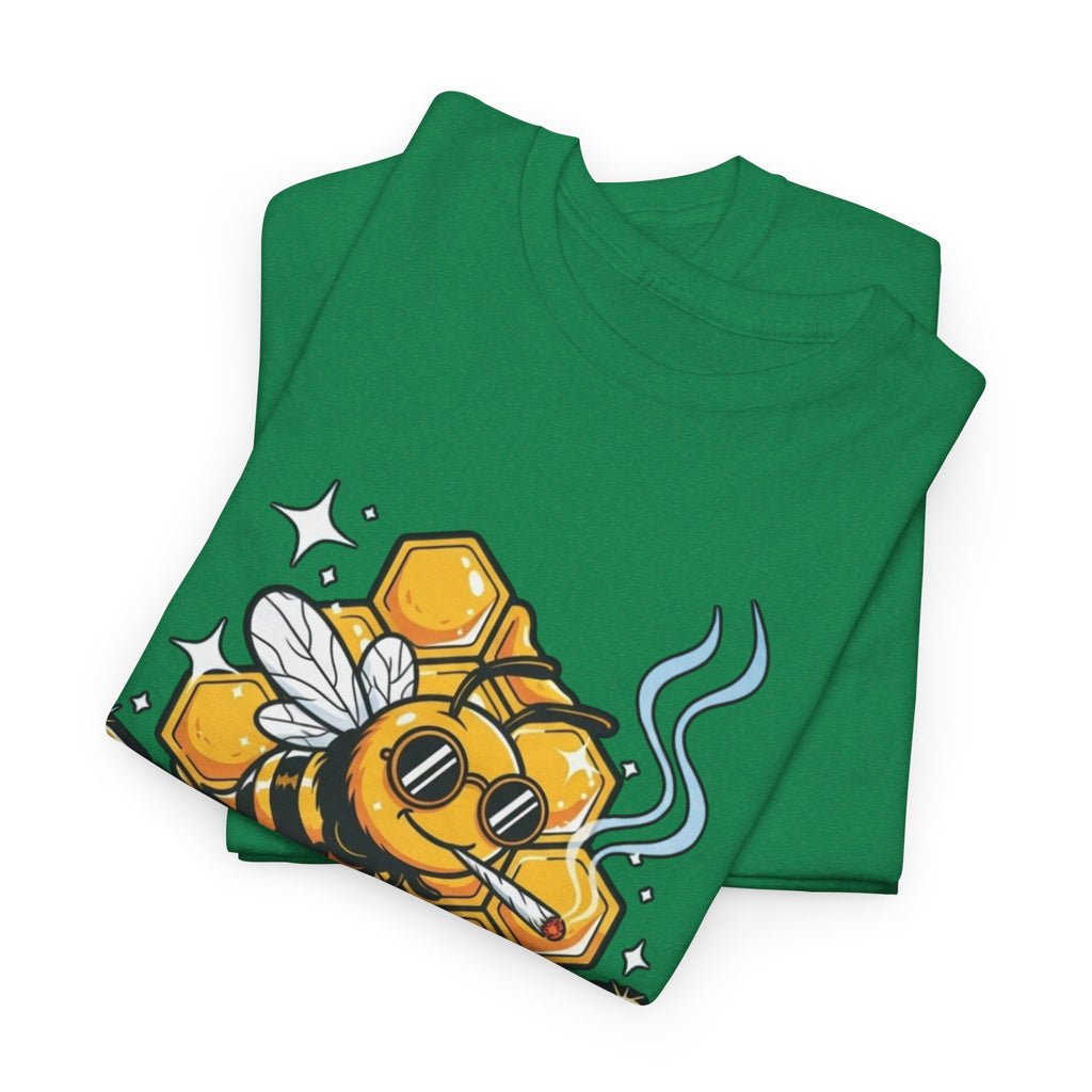 Bee Elevated Graphic Tee | Honeycomb Drip Stoner Shirt