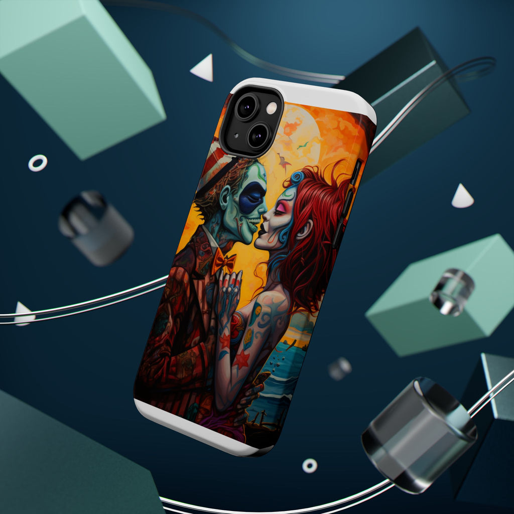 Magnetic Phone Cases - Spooky Lovers Art, Halloween Gifts, Unique Phone Covers, Artistic Phone Accessories, Colorful iPhone Cases