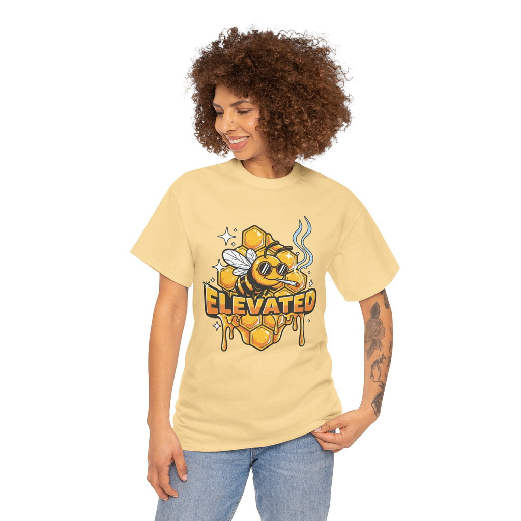 Bee Elevated Graphic Tee | Honeycomb Drip Stoner Shirt