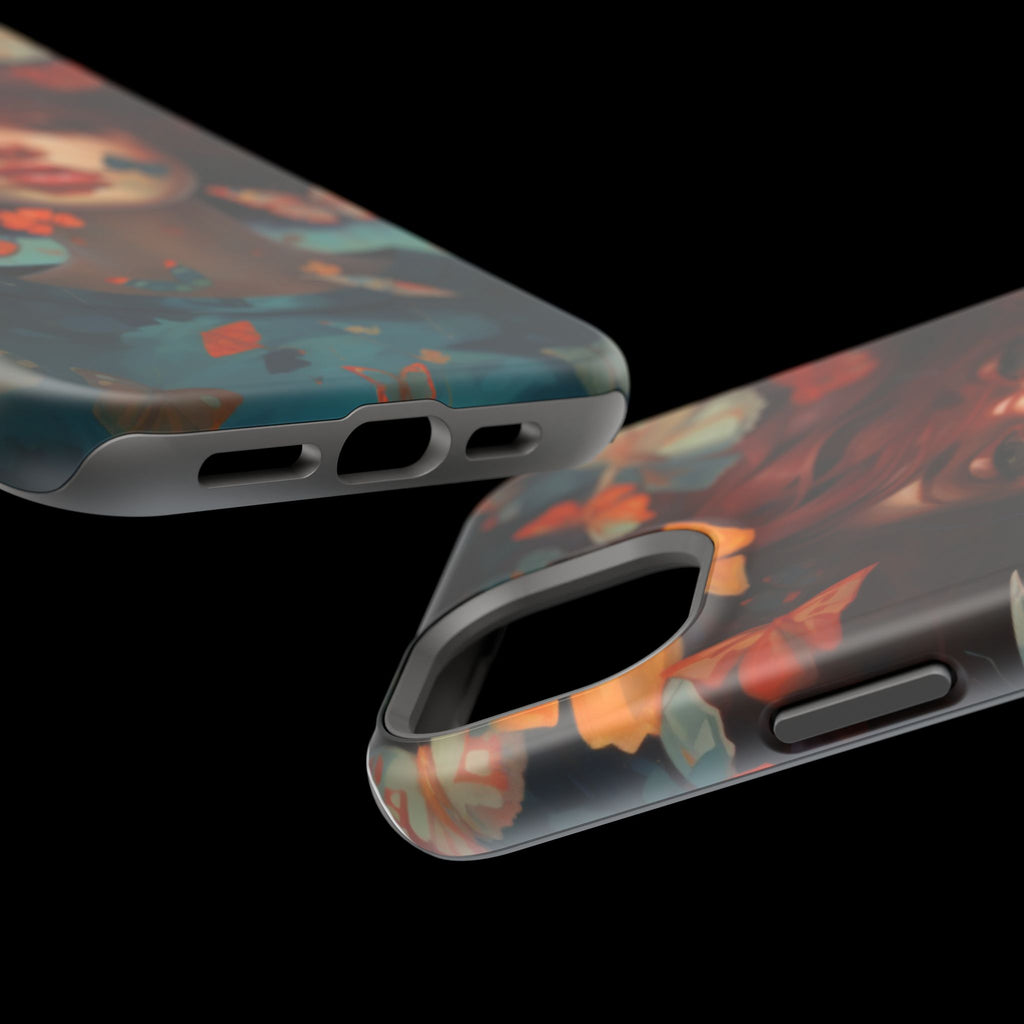 Artistic Butterfly Portrait Phone Case for iPhone & Android — Magnetic Impact-Resistant