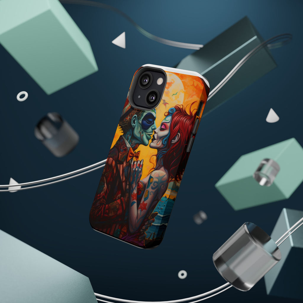 Magnetic Phone Cases - Spooky Lovers Art, Halloween Gifts, Unique Phone Covers, Artistic Phone Accessories, Colorful iPhone Cases