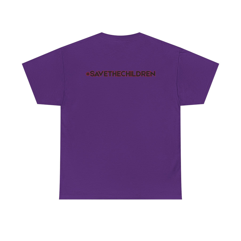 Protest Pizza Box Conspiracy Save the Children T-Shirt | Vintage Riot Art