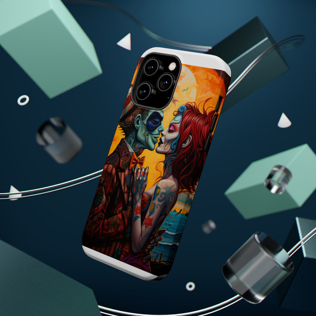 Magnetic Phone Cases - Spooky Lovers Art, Halloween Gifts, Unique Phone Covers, Artistic Phone Accessories, Colorful iPhone Cases