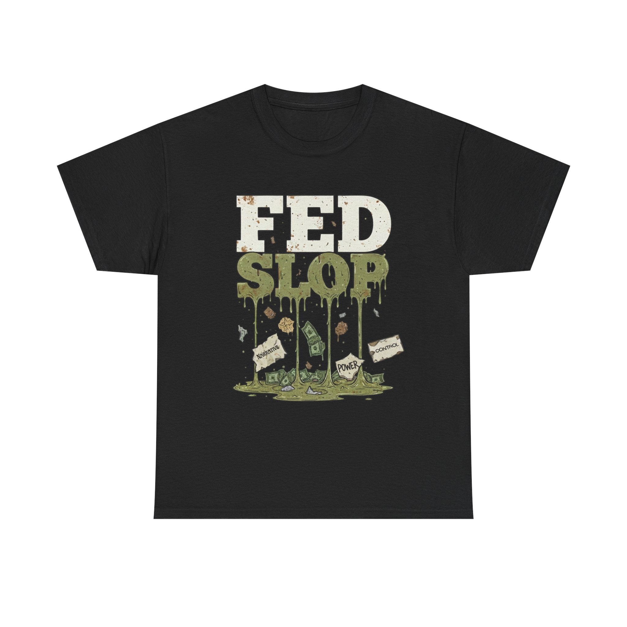 Fed Slop Military MRE Mess Hall Vintage Grunge T-Shirt | Conspiracy Critical Thinking