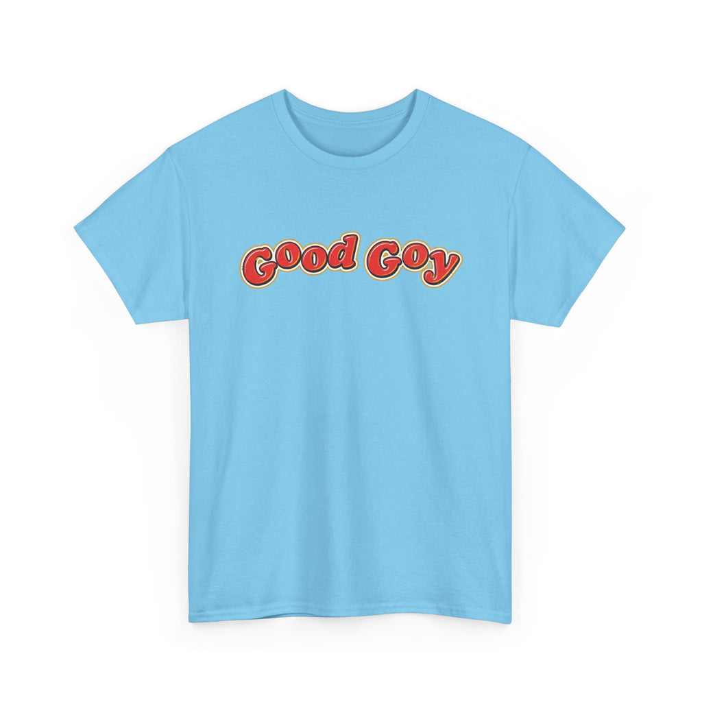 Good Goy Retro Bubble Letter T-Shirt | Nostalgic Parody Design