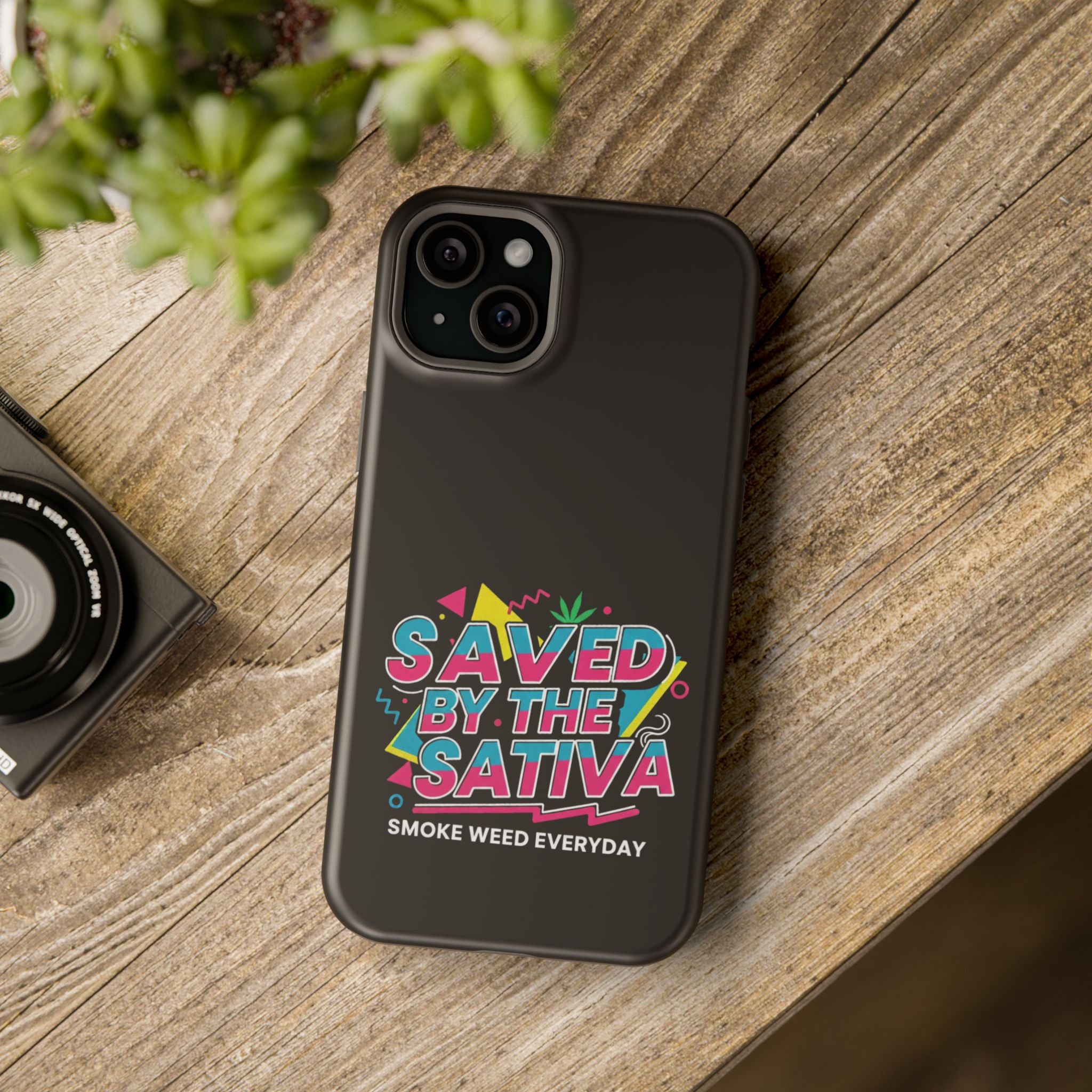 "Saved by the Sativa" Magnetic Impact-Resistant Case- Phone Case for iPhone & Android