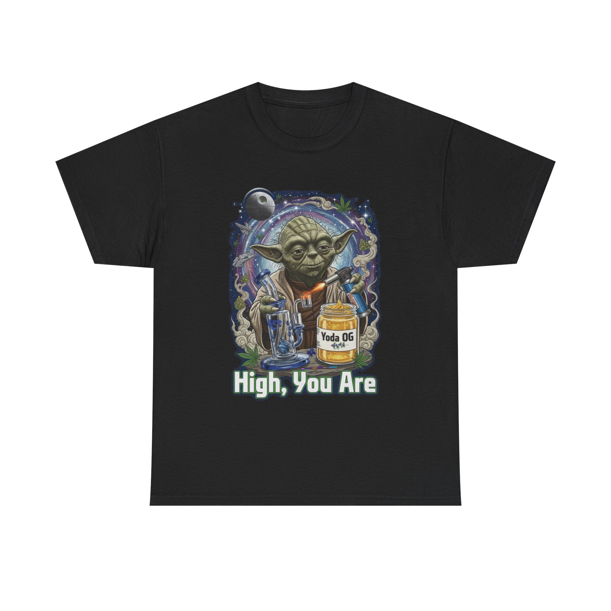 High You Are Space Wizard Tee | 420 Stoner Parody, Retro Nostalgic Graphic