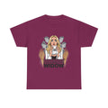 Widow Pop Art Blond Woman Illustration Tee | Discernment Conspiracy Graphic