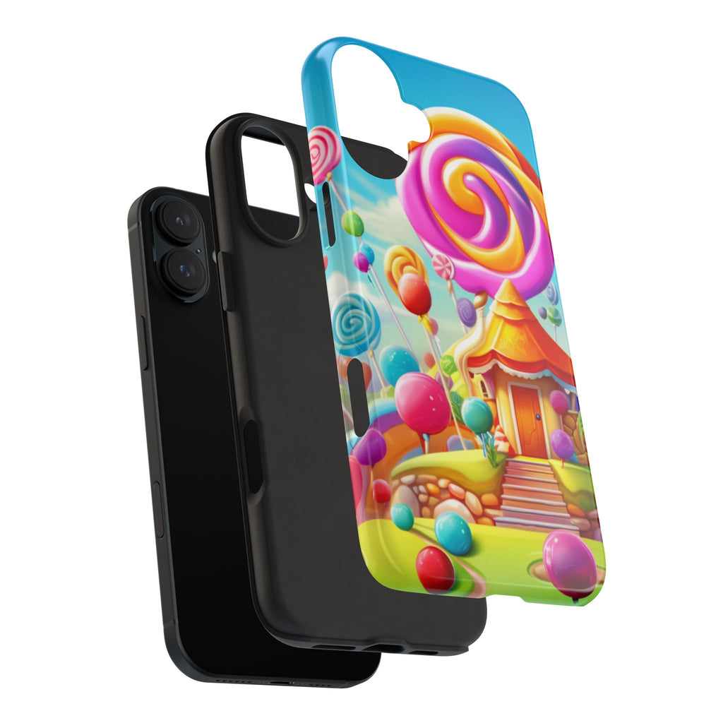 Colorful Candyland Phone Case- Tough Protective Cover, Fun Gift, Unique Accessory for Kids, Teens, Phone Accessories, Birthday Gift