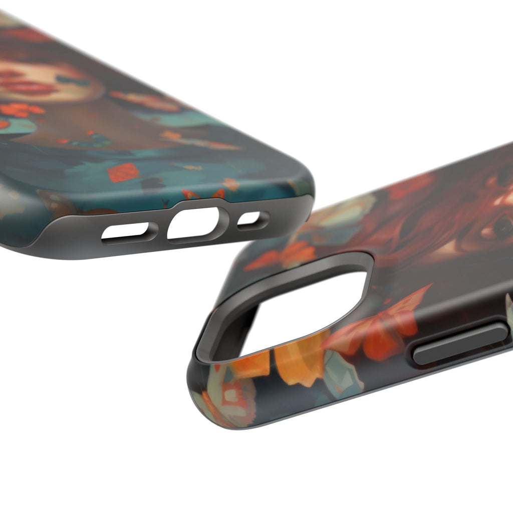 Artistic Butterfly Portrait Phone Case for iPhone & Android — Magnetic Impact-Resistant